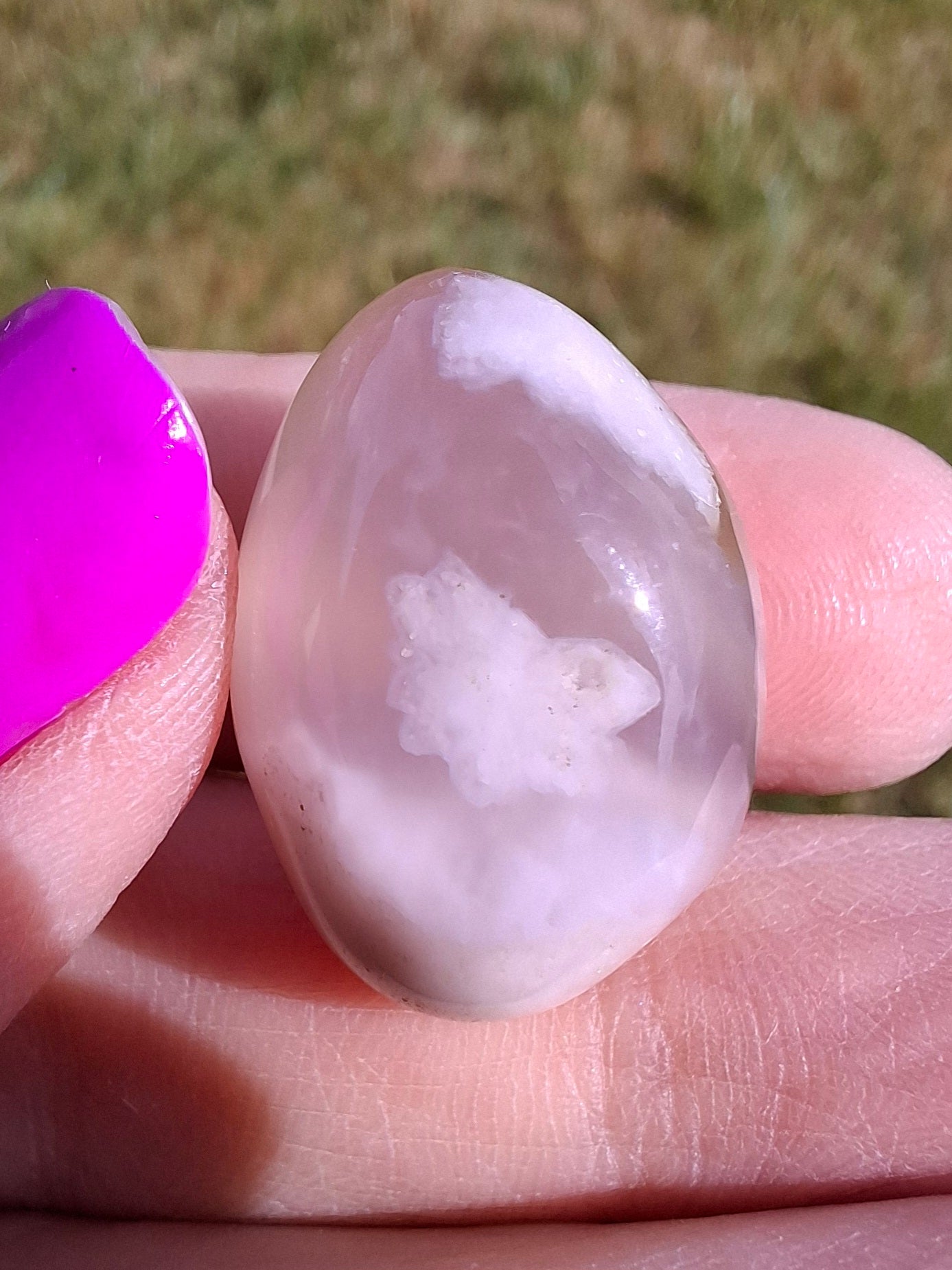 Flower Agate, Tumble Stone, Crystal (Ref: T76)