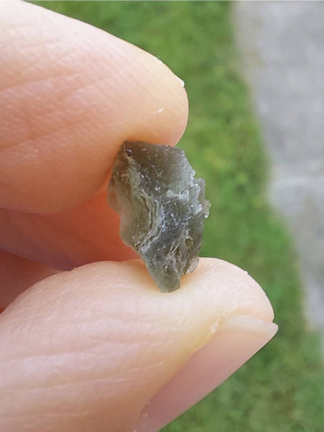 Moldavite Piece, 0.54g, Tektite (Ref: E255)