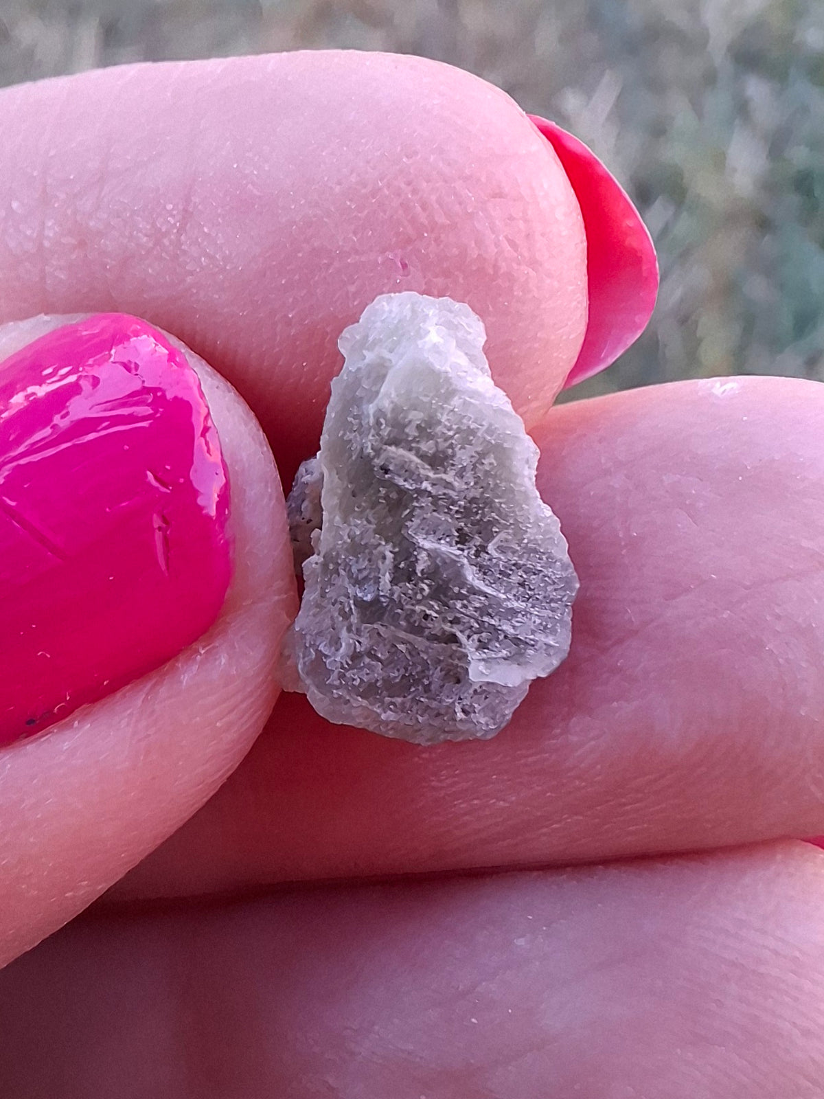 Moldavite Piece, SNOWFLAKE, FROSTED, BRUSNA, 0.64g, Tektite (Ref: 1502)