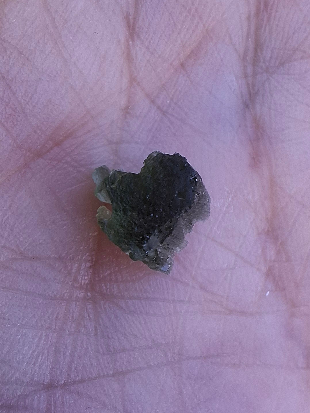 Moldavite Piece, 0.53g, Tektite (Ref: 1446)