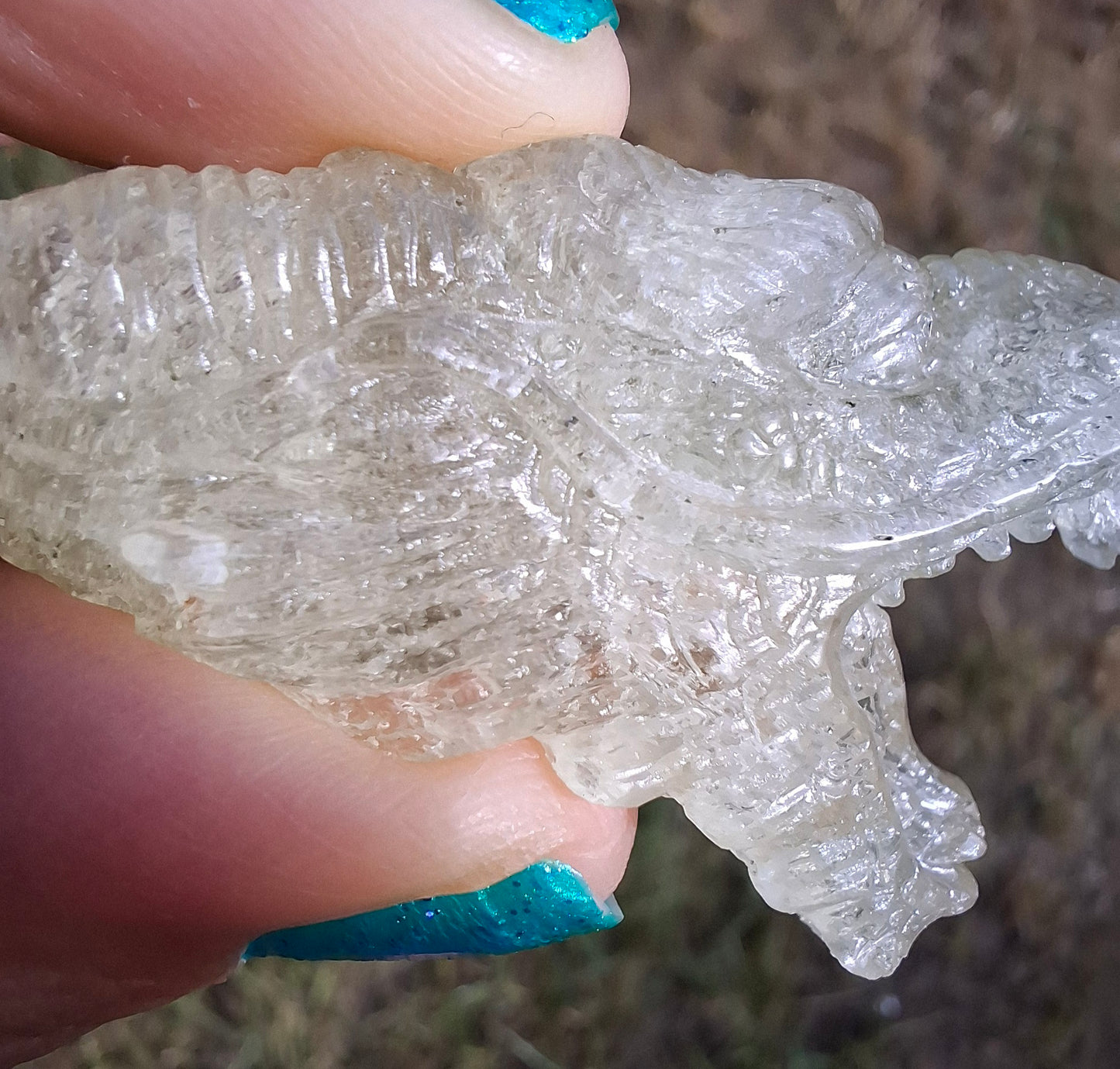 Libyan Desert Glass DRAGON HEAD carving, 22.42g, Tektite (Ref: Dragon 2)
