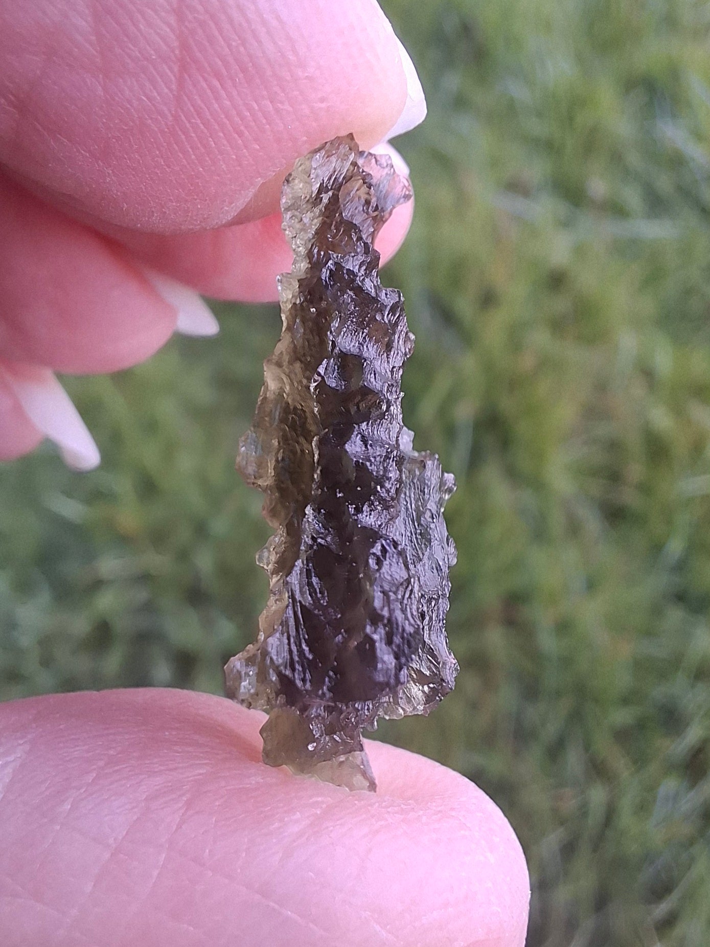 Moldavite Piece, JEZKOVNA BESEDNICE, 1.61g, Tektite (Ref: 1274)