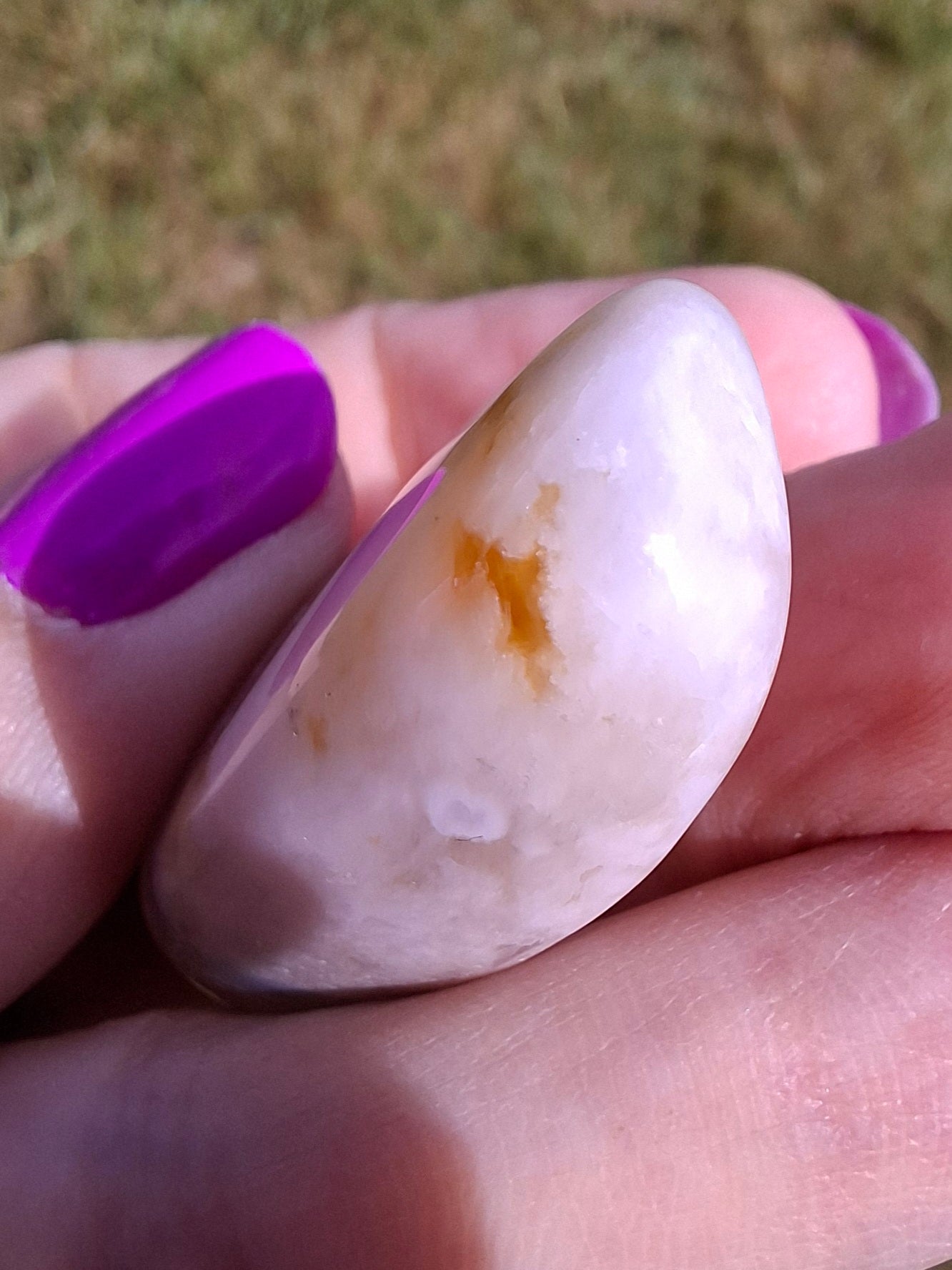 Flower Agate, Tumble Stone, Crystal (Ref: T77)