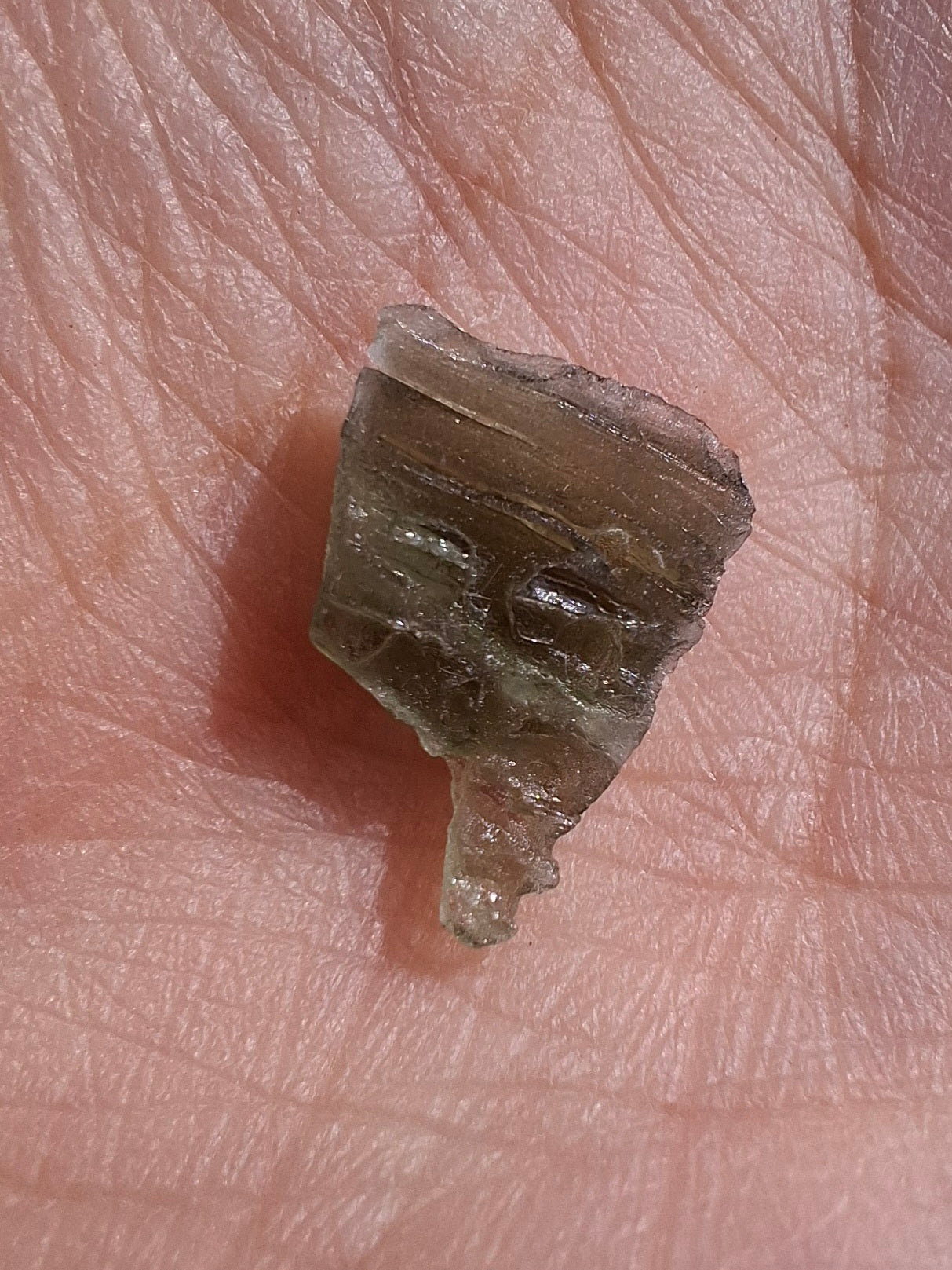 Moldavite Piece, 0.52g, Tektite (Ref: 1389)