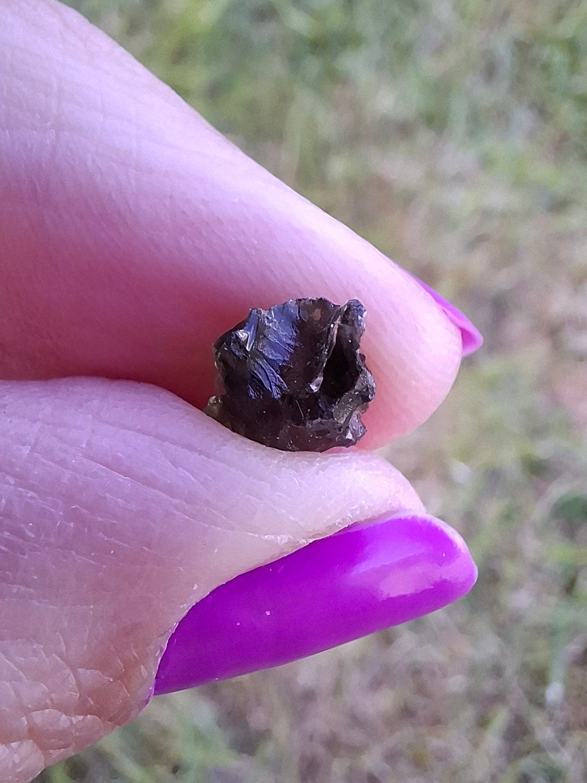 Moldavite small Piece, 0.40g, Tektite (Ref: 1458)