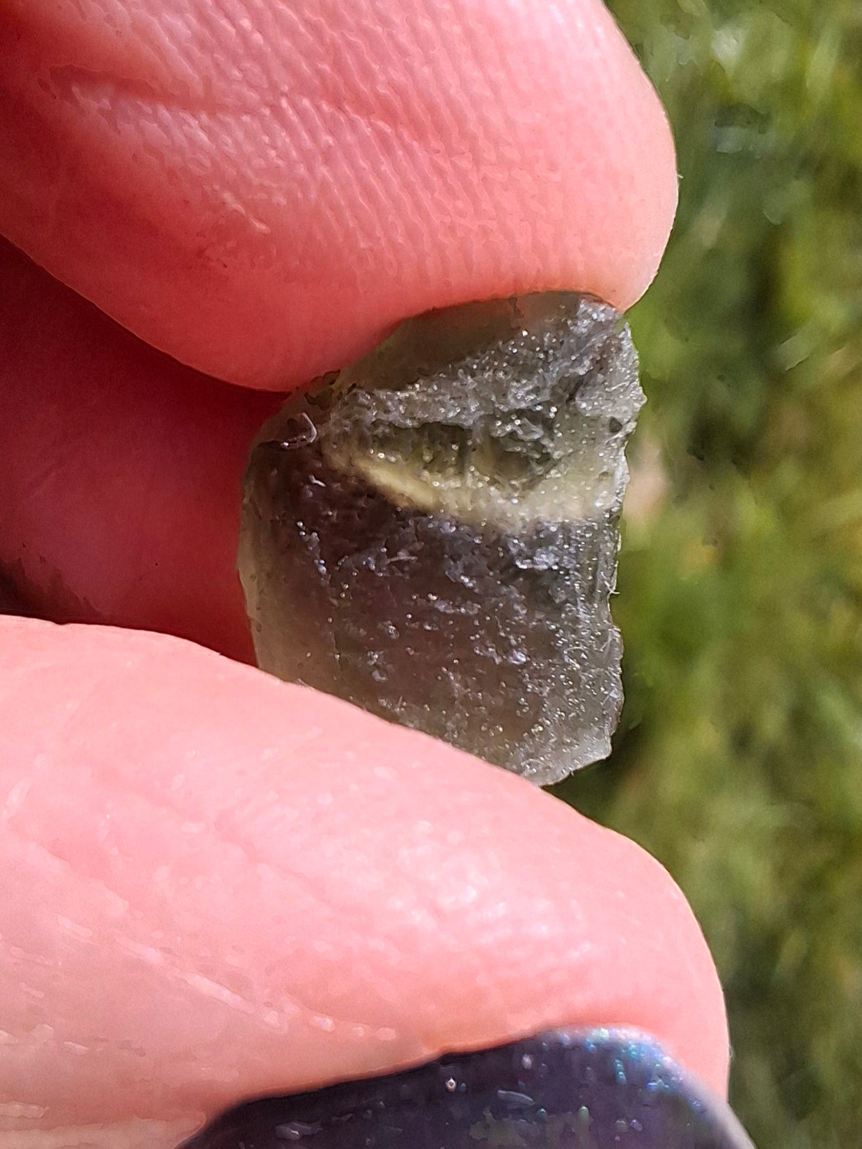 Moldavite Piece, 1.00g, Tektite (Ref: 1399)