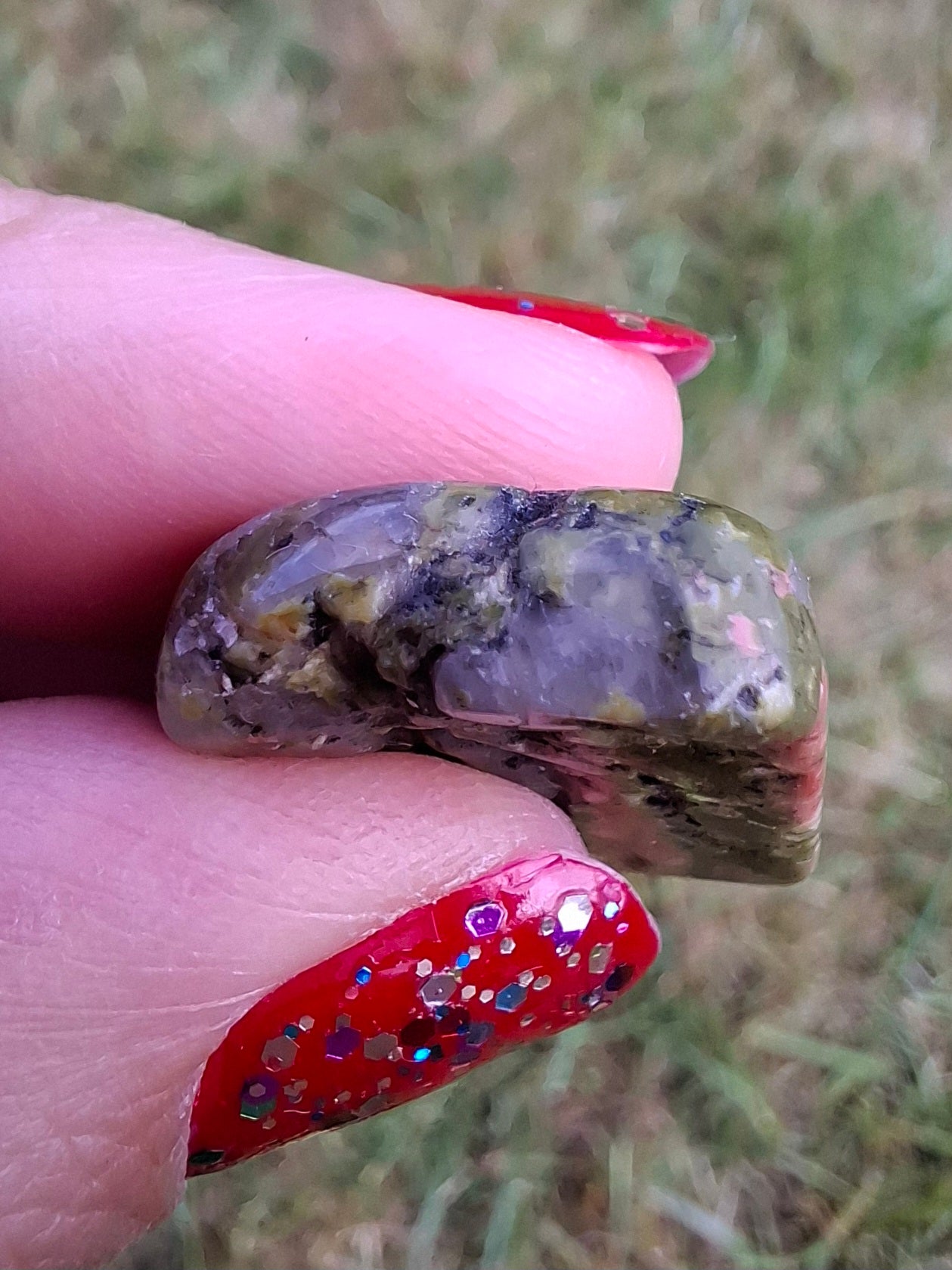 Unakite, Tumble Stone, Crystal (Ref: T182)