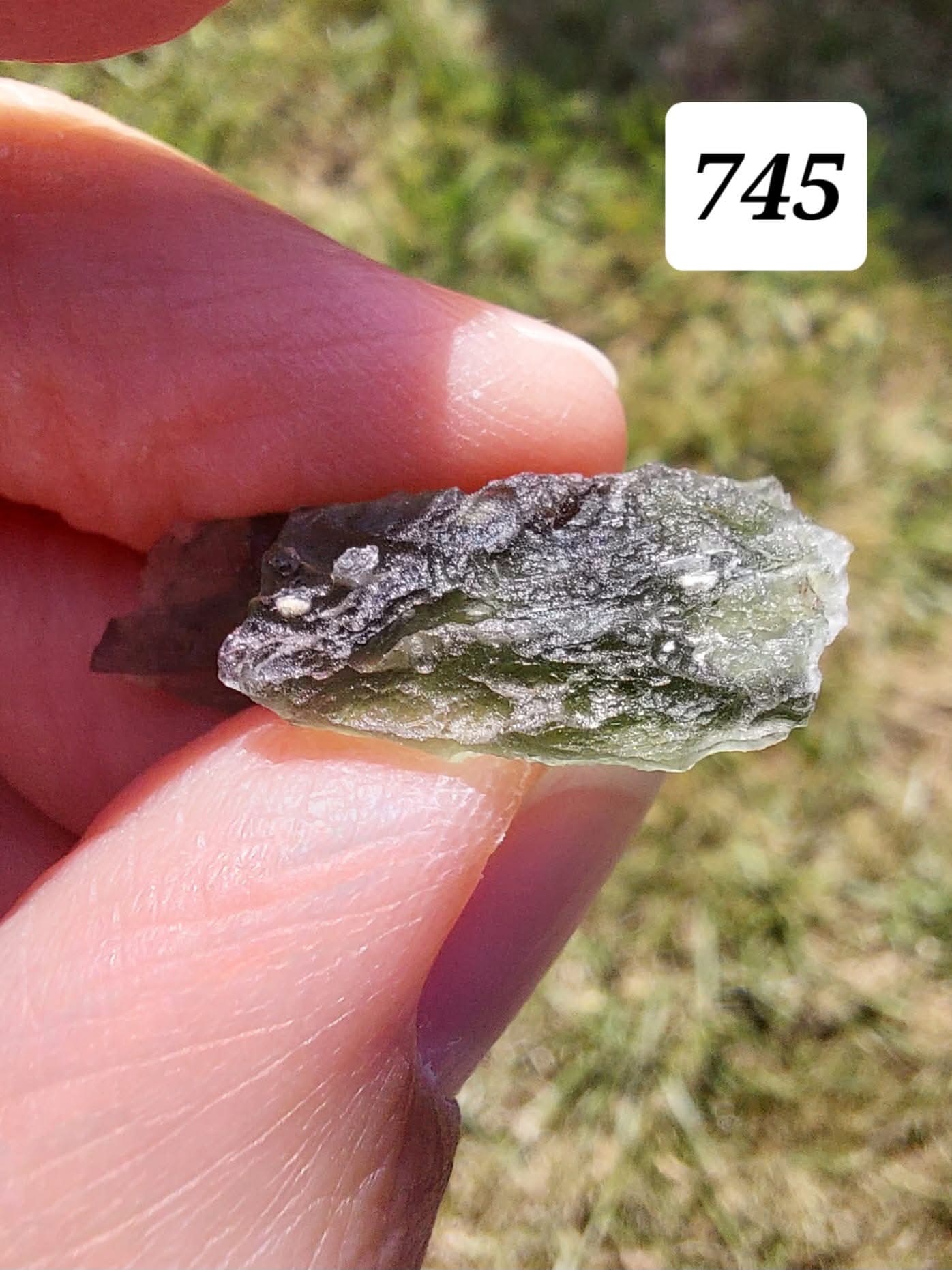 Moldavite Piece, ANGEL CHIME, 2.18g, Tektite (Ref: 745)