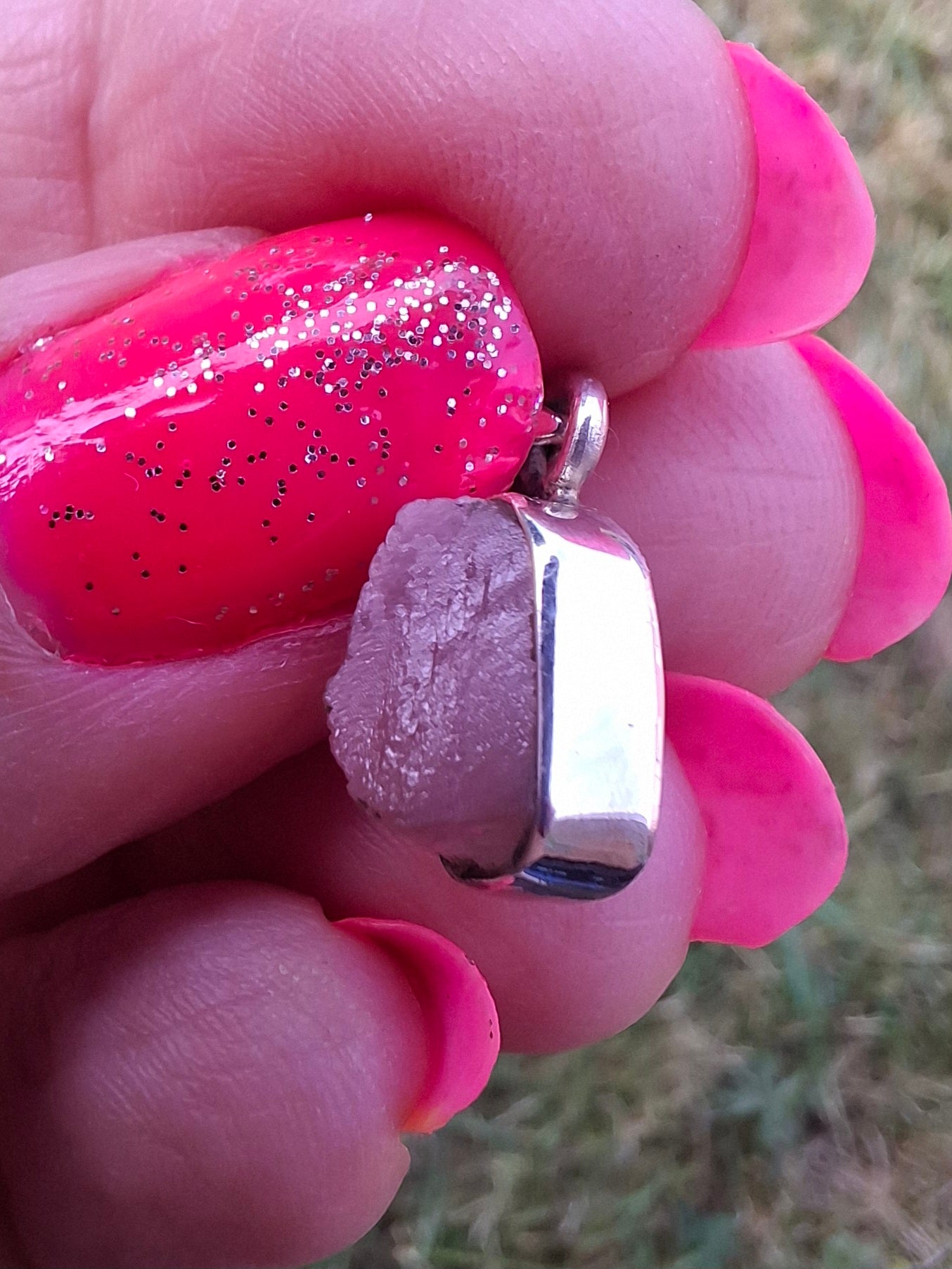 Pink Tourmaline Pendant, 925 Silver, Crystal (Ref: PT90)