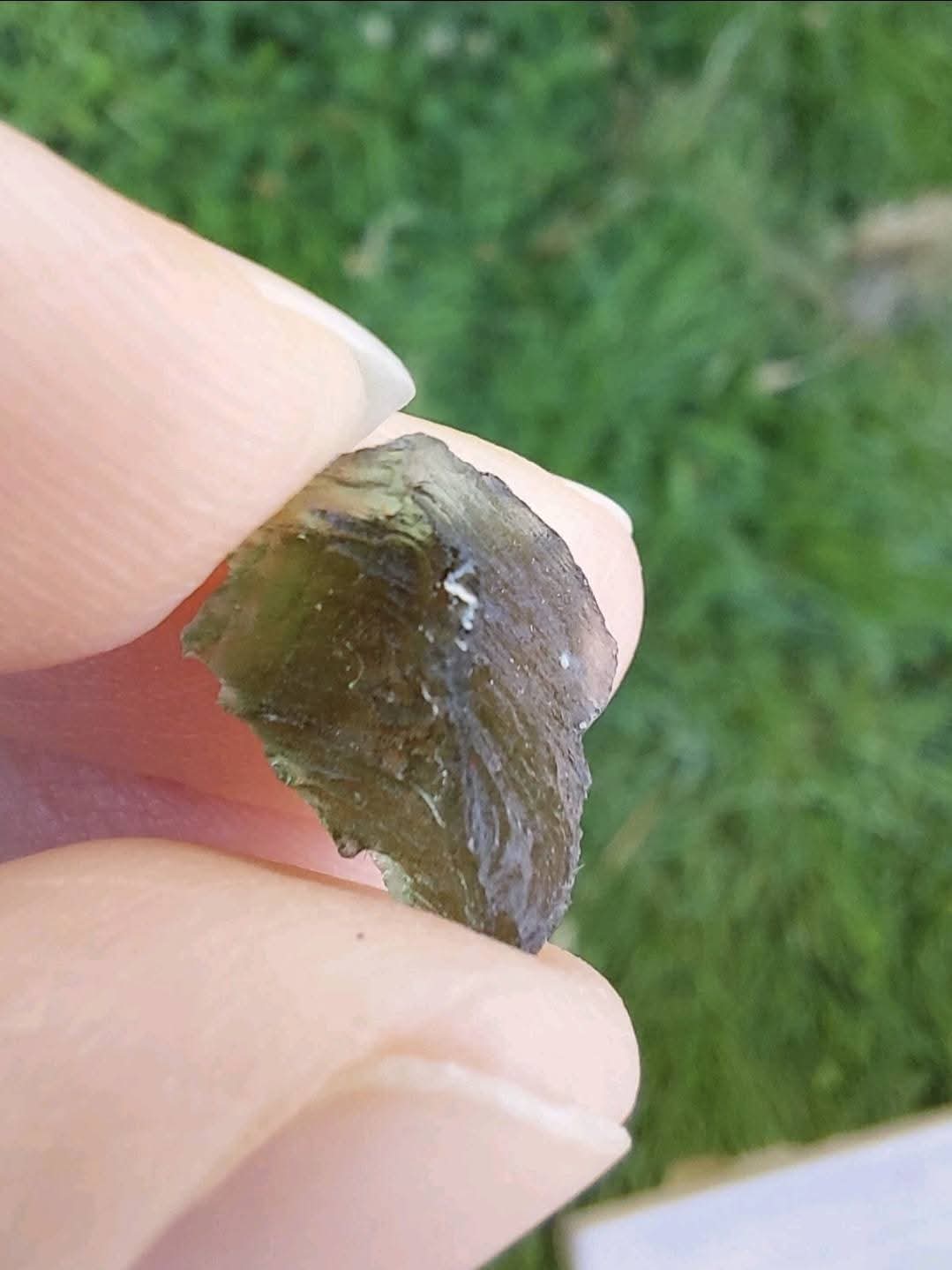 Moldavite Piece, 0.99g, Tektite (Ref: 866)