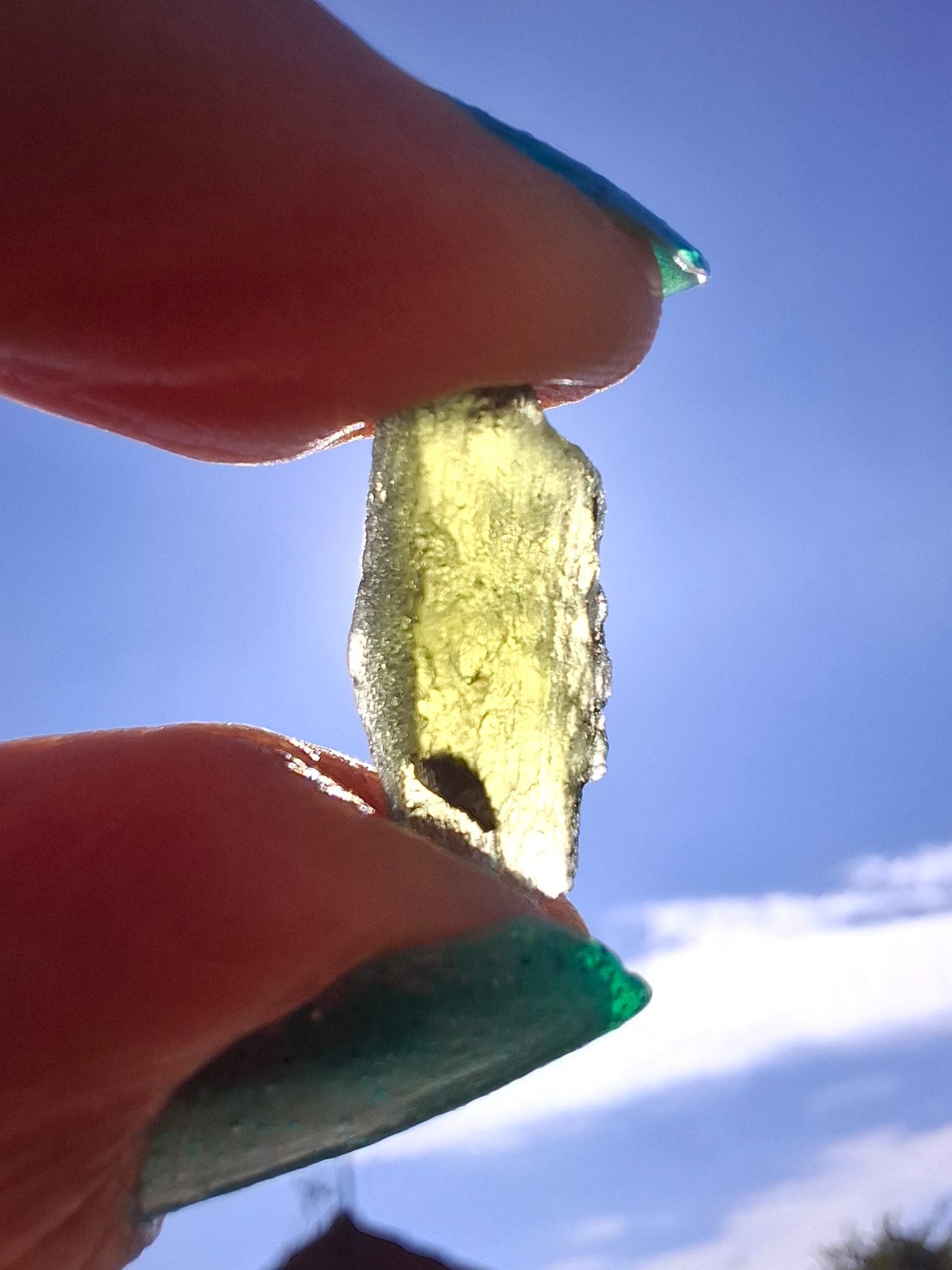 Moldavite Piece, 1.03g, Tektite (Ref: 1416)