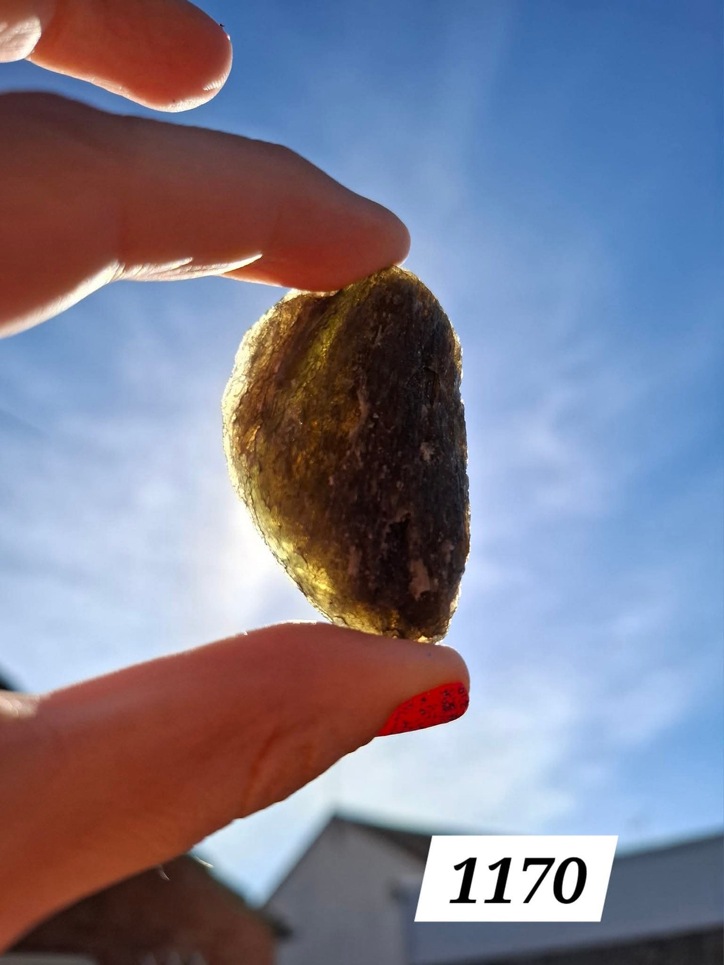 Moldavite Piece, NESMEN HURKA,  26.87g, Tektite (Ref: 1170)