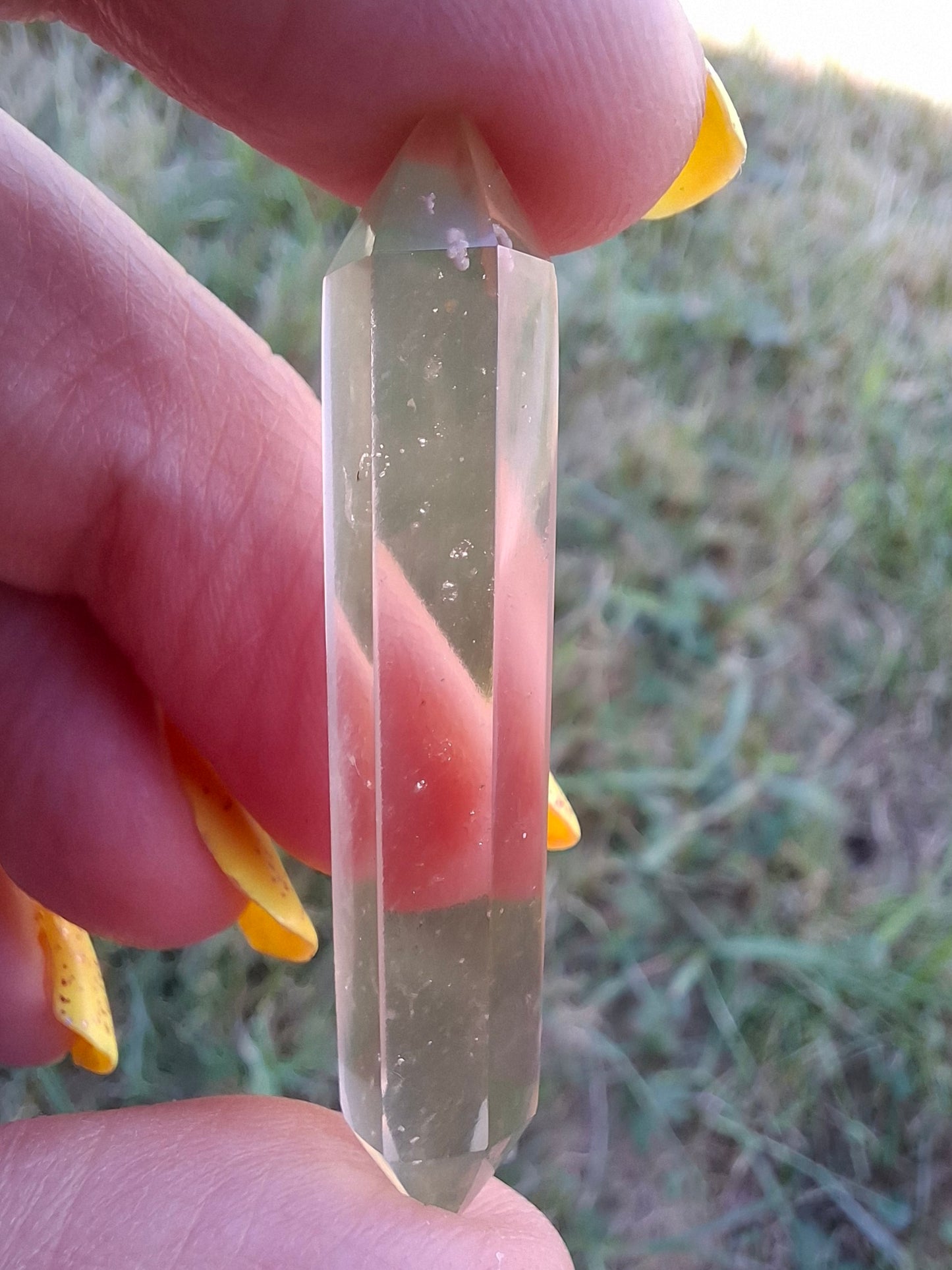 Libyan Desert Glass DT Carving, 4.68g, Tektite (Ref: LDT7)