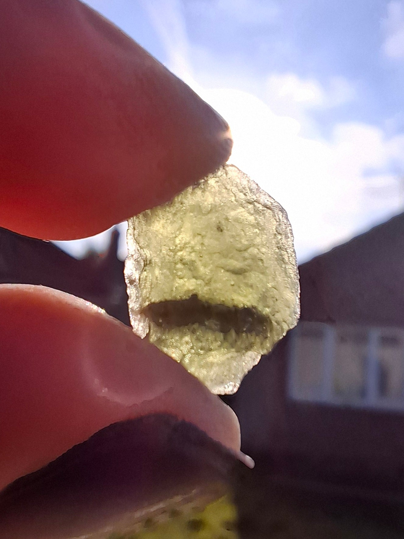 Moldavite Piece, 1.00g, Tektite (Ref: 1399)