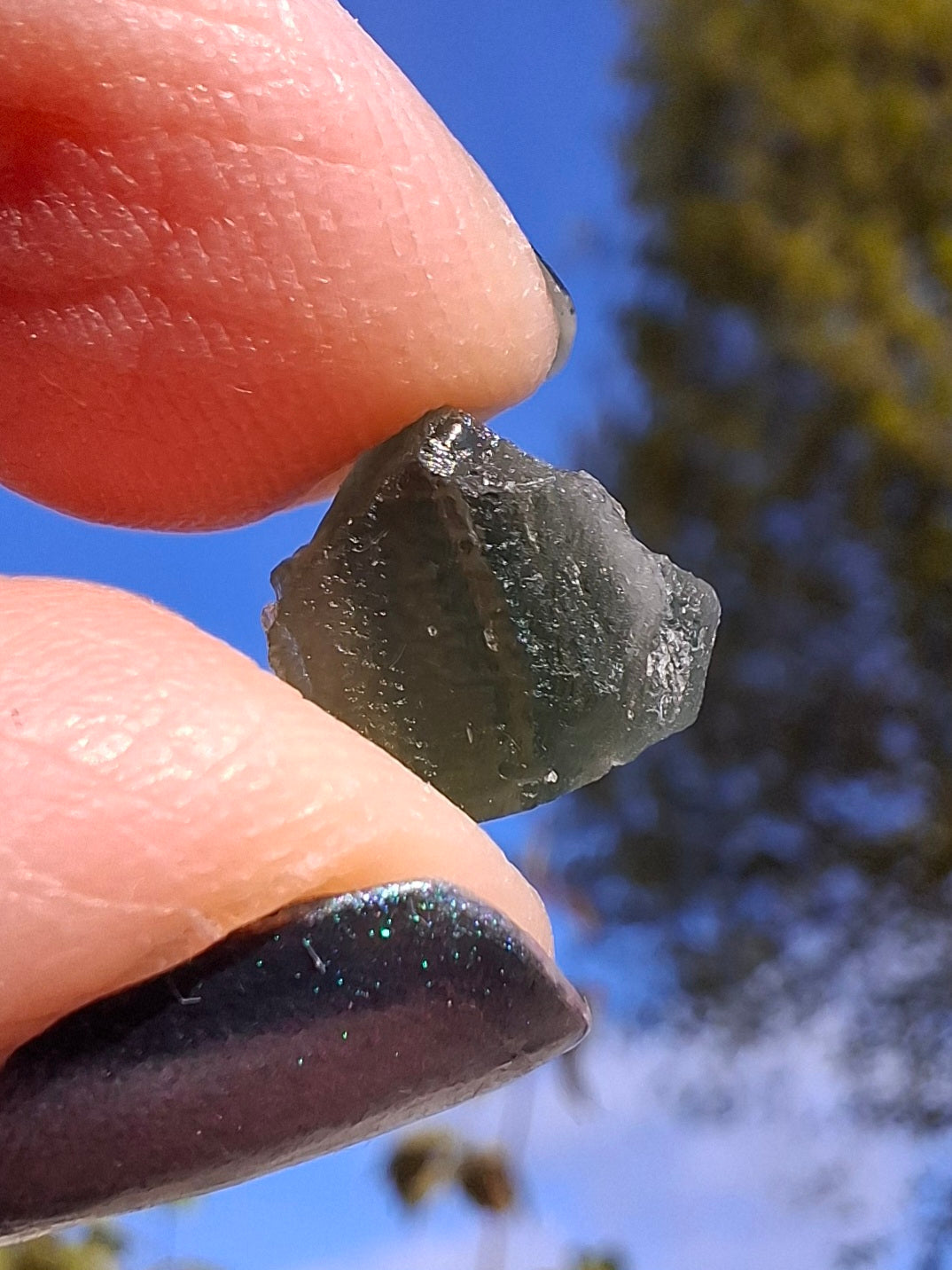 Moldavite Piece, 1.00g, Tektite (Ref: 1398)