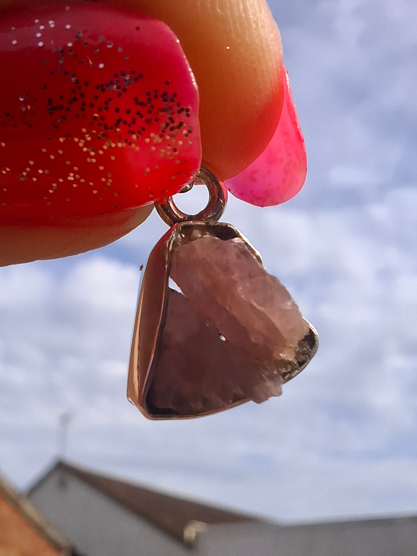 Pink Tourmaline Pendant, 925 Silver, Crystal (Ref: PT74)