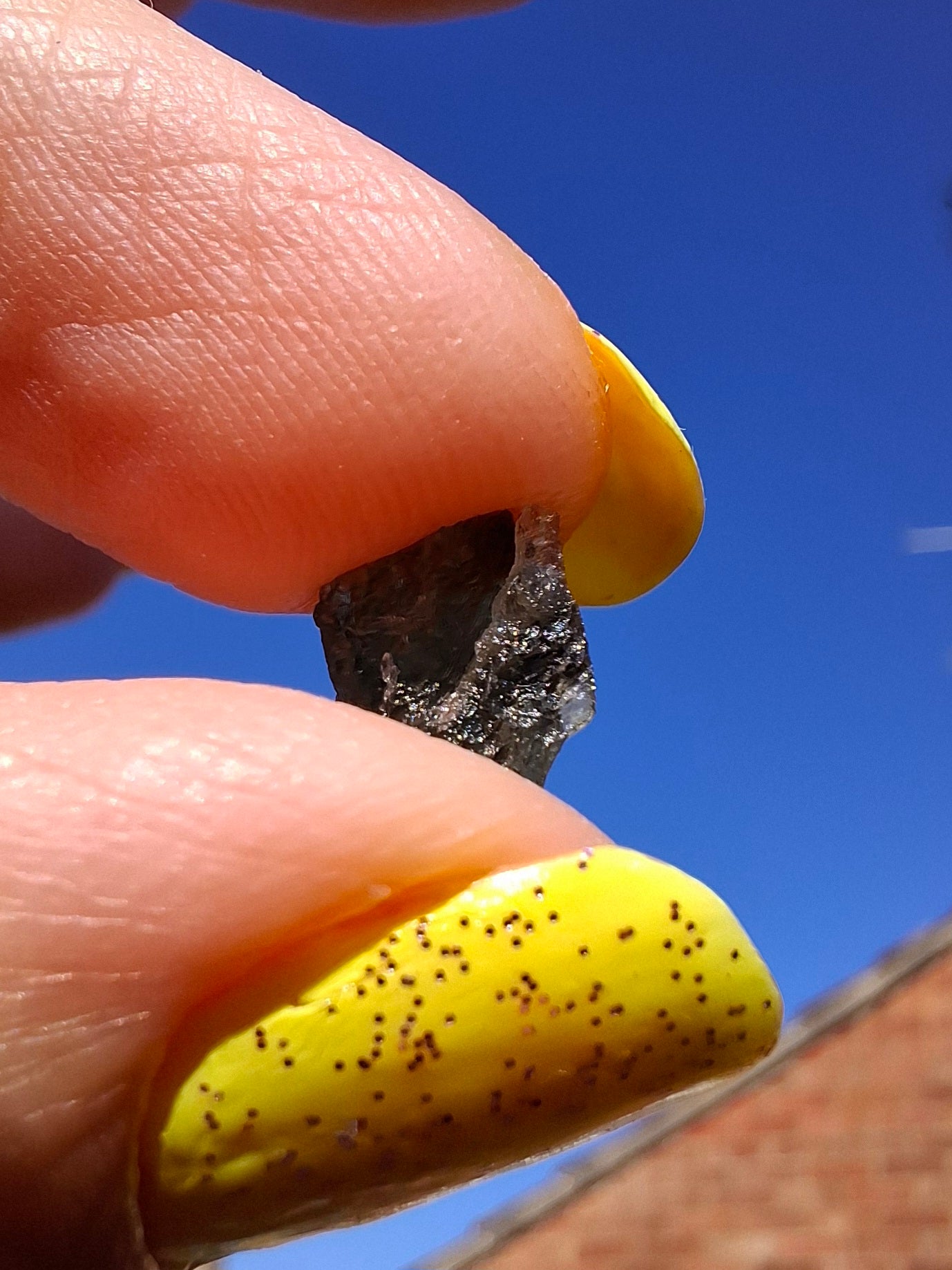 Moldavite small Piece, 0.41g, Tektite (Ref: 1482)
