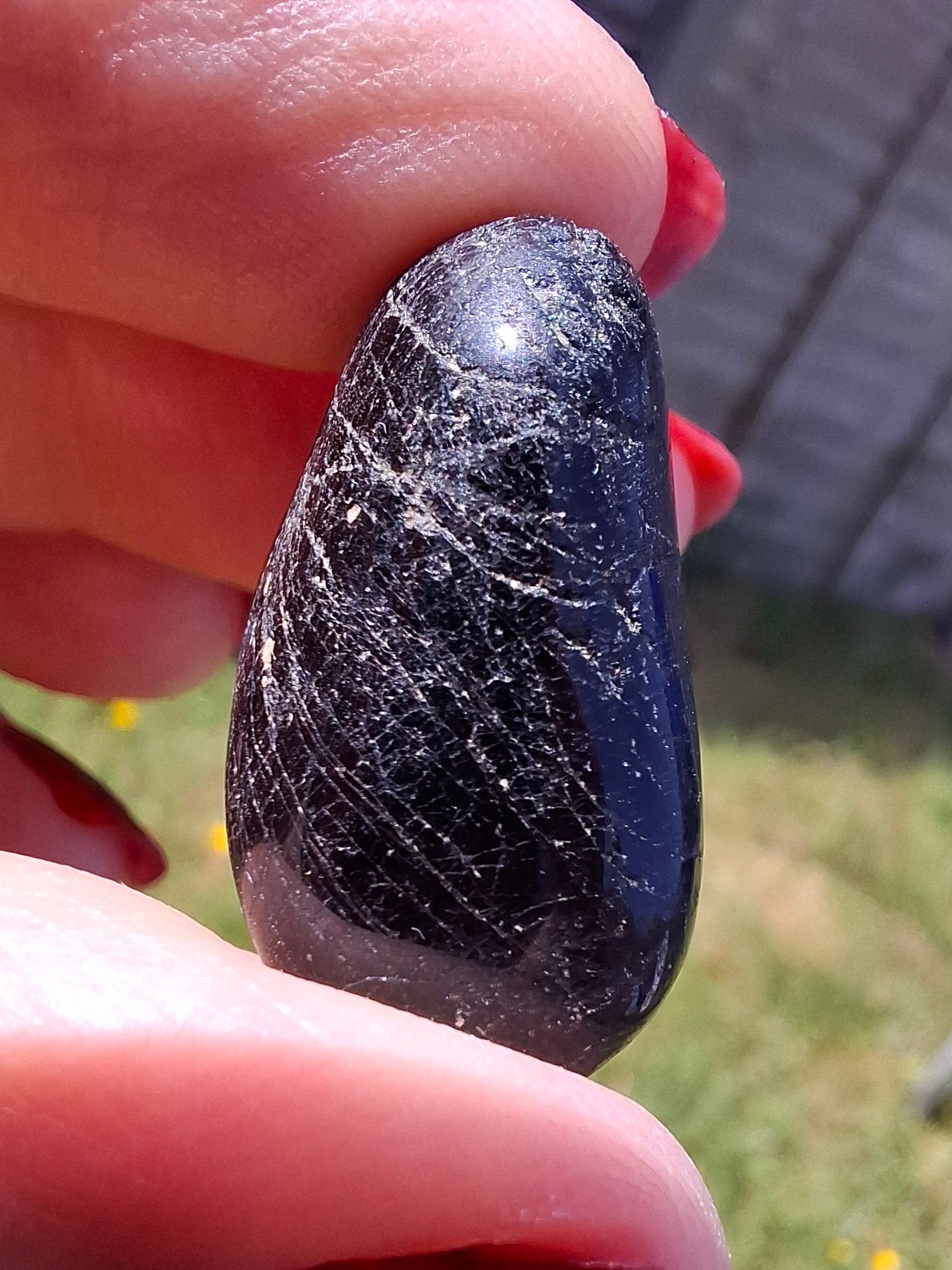 Black Tourmaline, Tumble Stone, Crystal (Ref: T219)