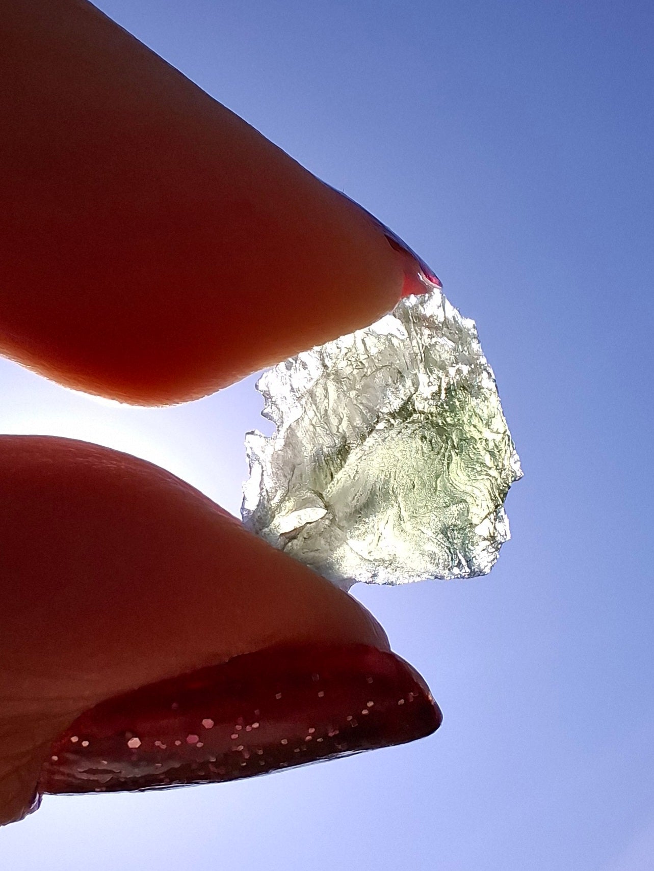 Moldavite Piece, 0.60g, Tektite (Ref: 1473)