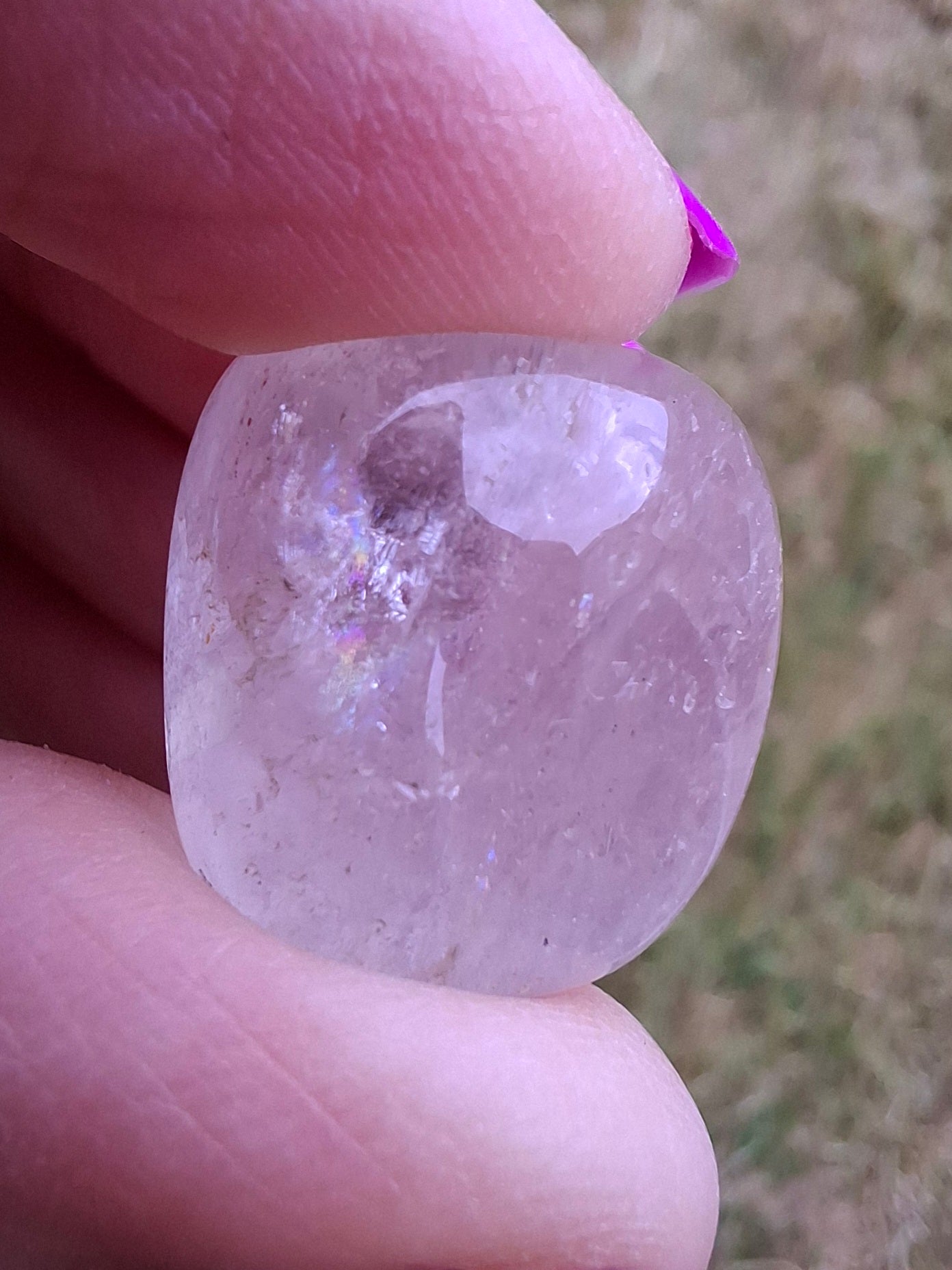 Clear Quartz, Tumble Stone, Crystal 🌈 (Ref: T26)