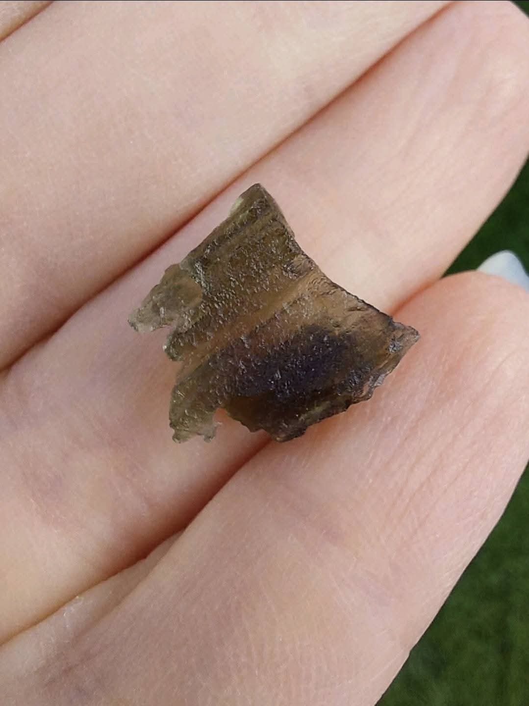 Moldavite Piece, 0.75g, Tektite (Ref: 889a)