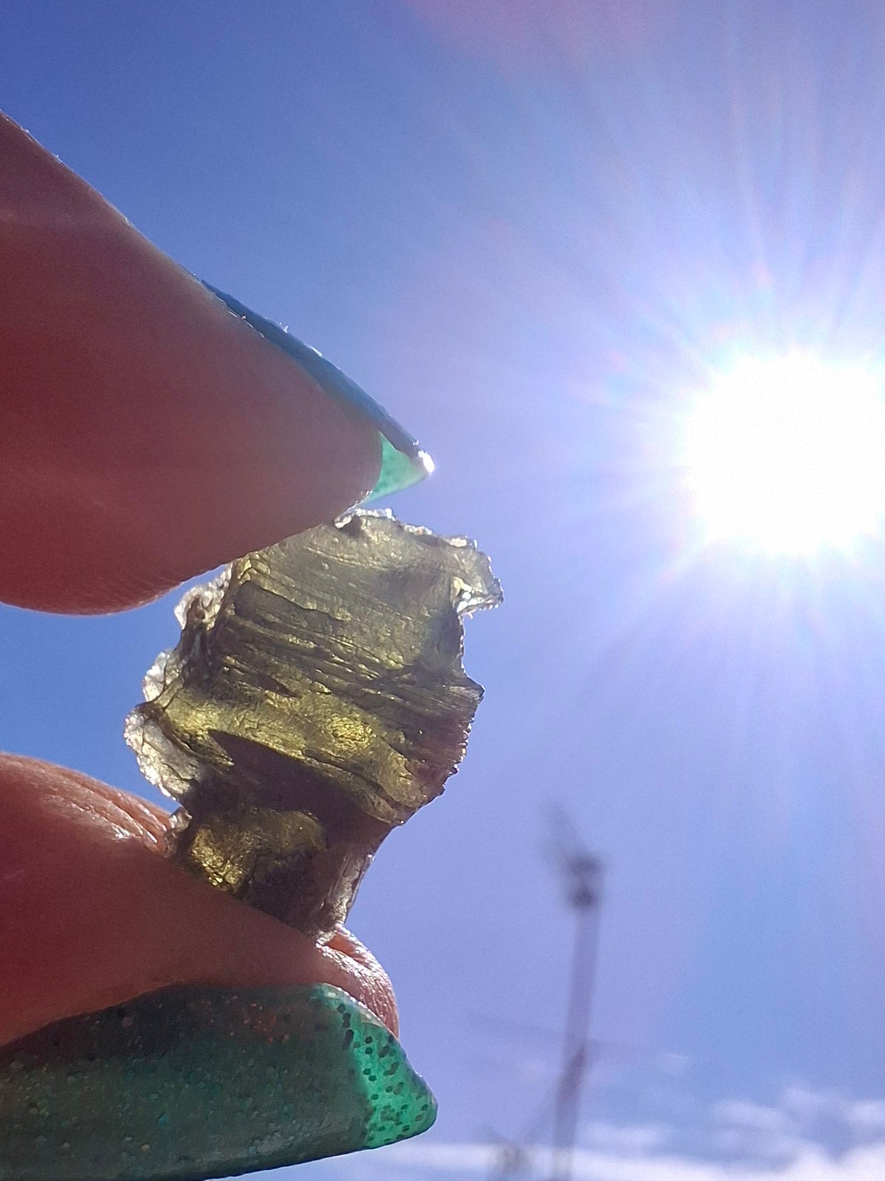Moldavite Piece, 1.07g, Tektite (Ref: 1422)