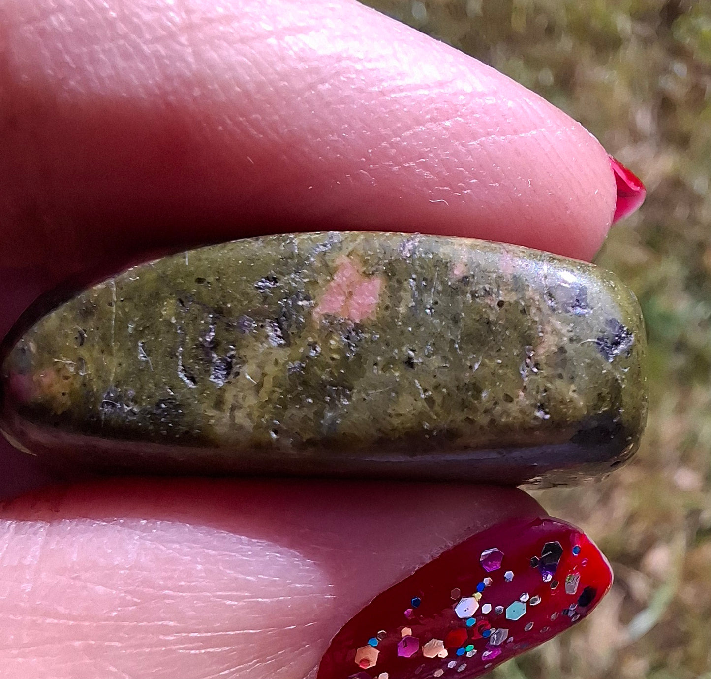 Unakite, Tumble Stone, Crystal (Ref: T184)