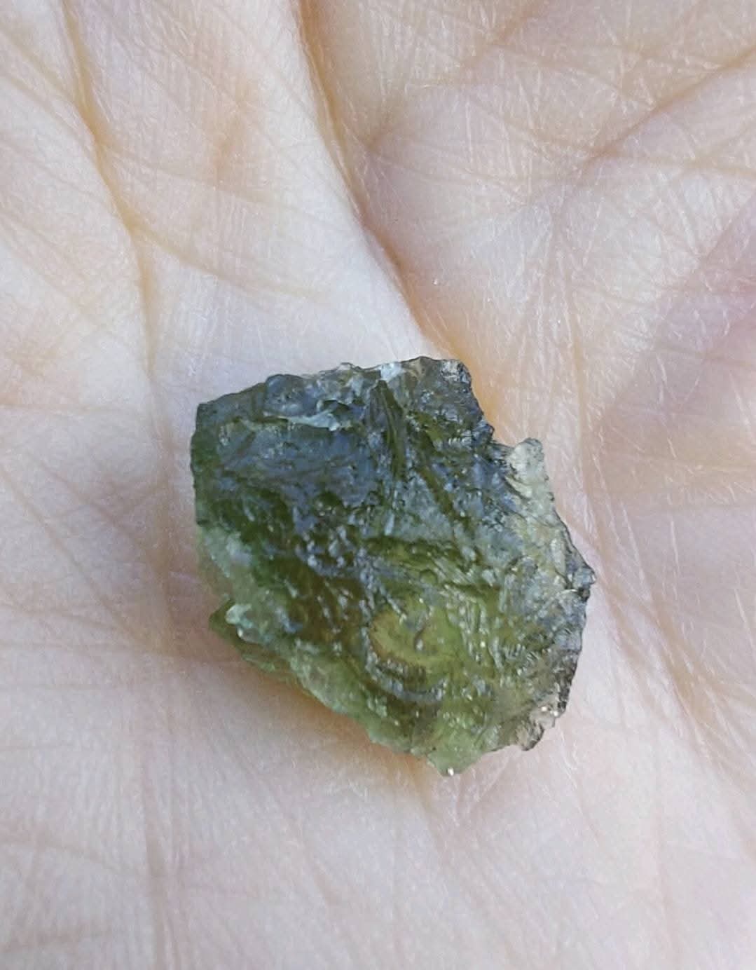 Moldavite Piece, 0.91g, Tektite (Ref: 924)