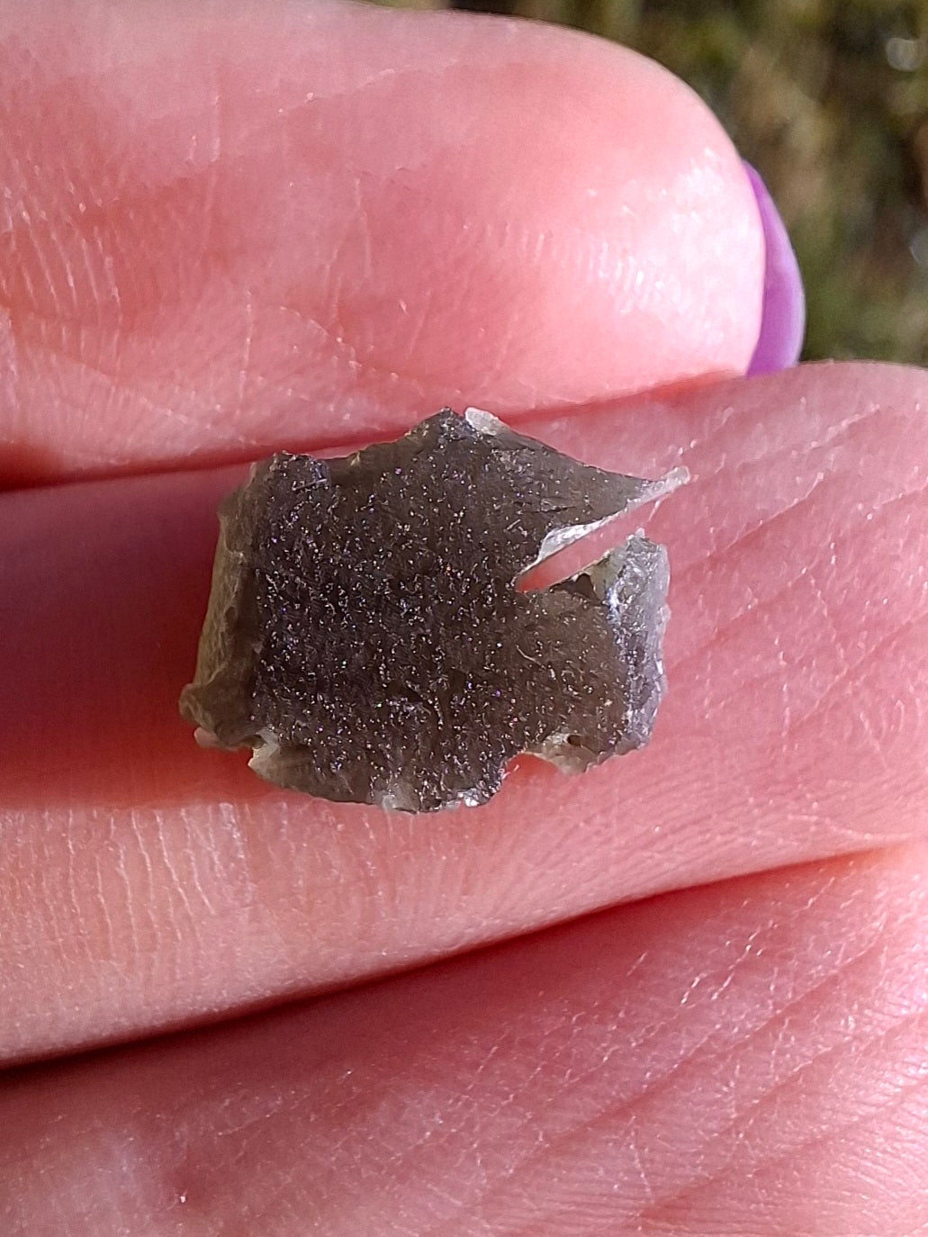 Moldavite Piece, 0.87g, Tektite (Ref: 1453)