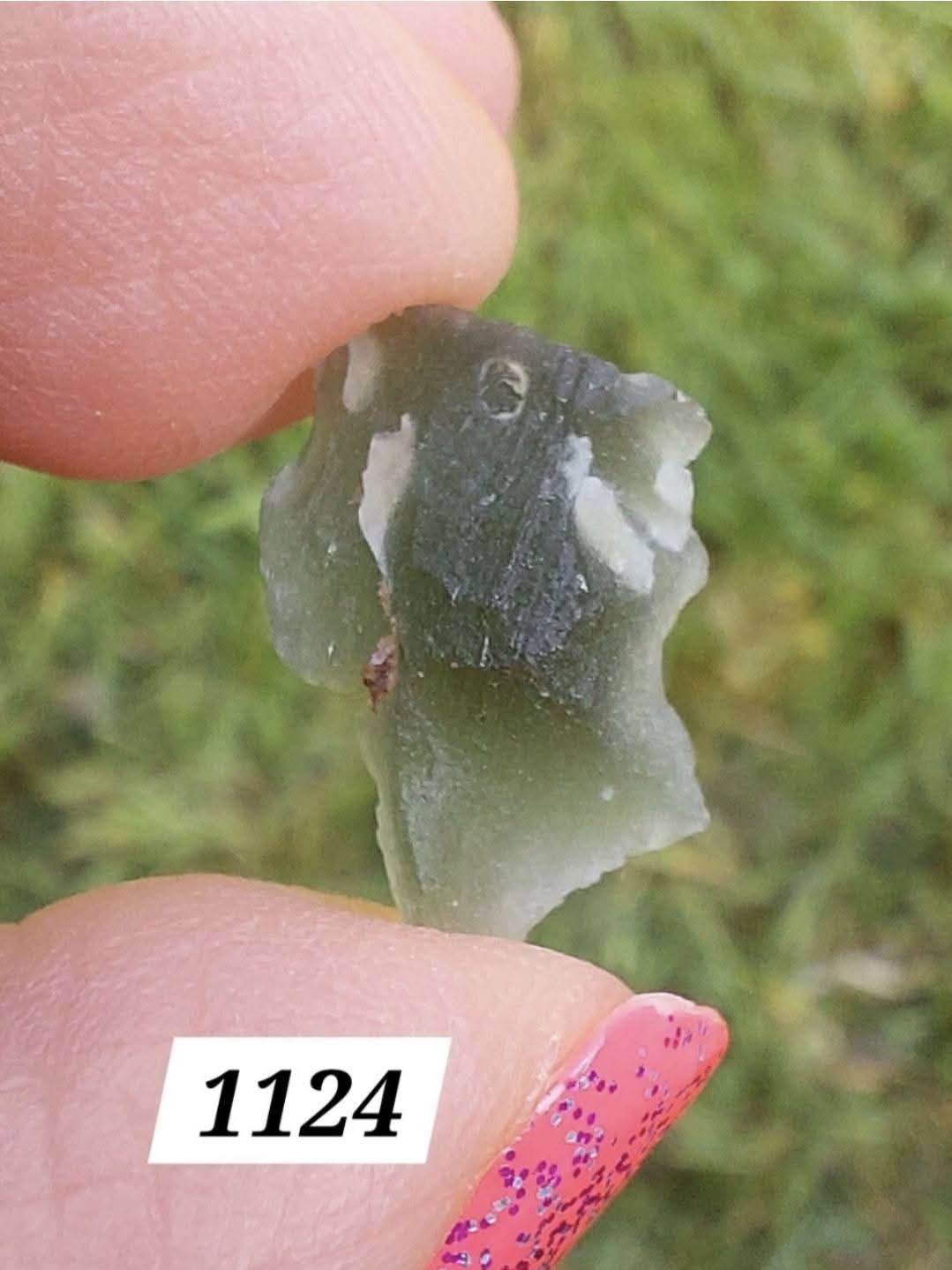 Moldavite Piece, 0.75g, Tektite (Ref: 1124)