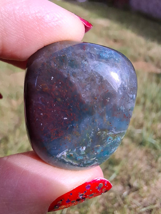Ocean Jasper, Tumble Stone, Crystal (Ref: T202)