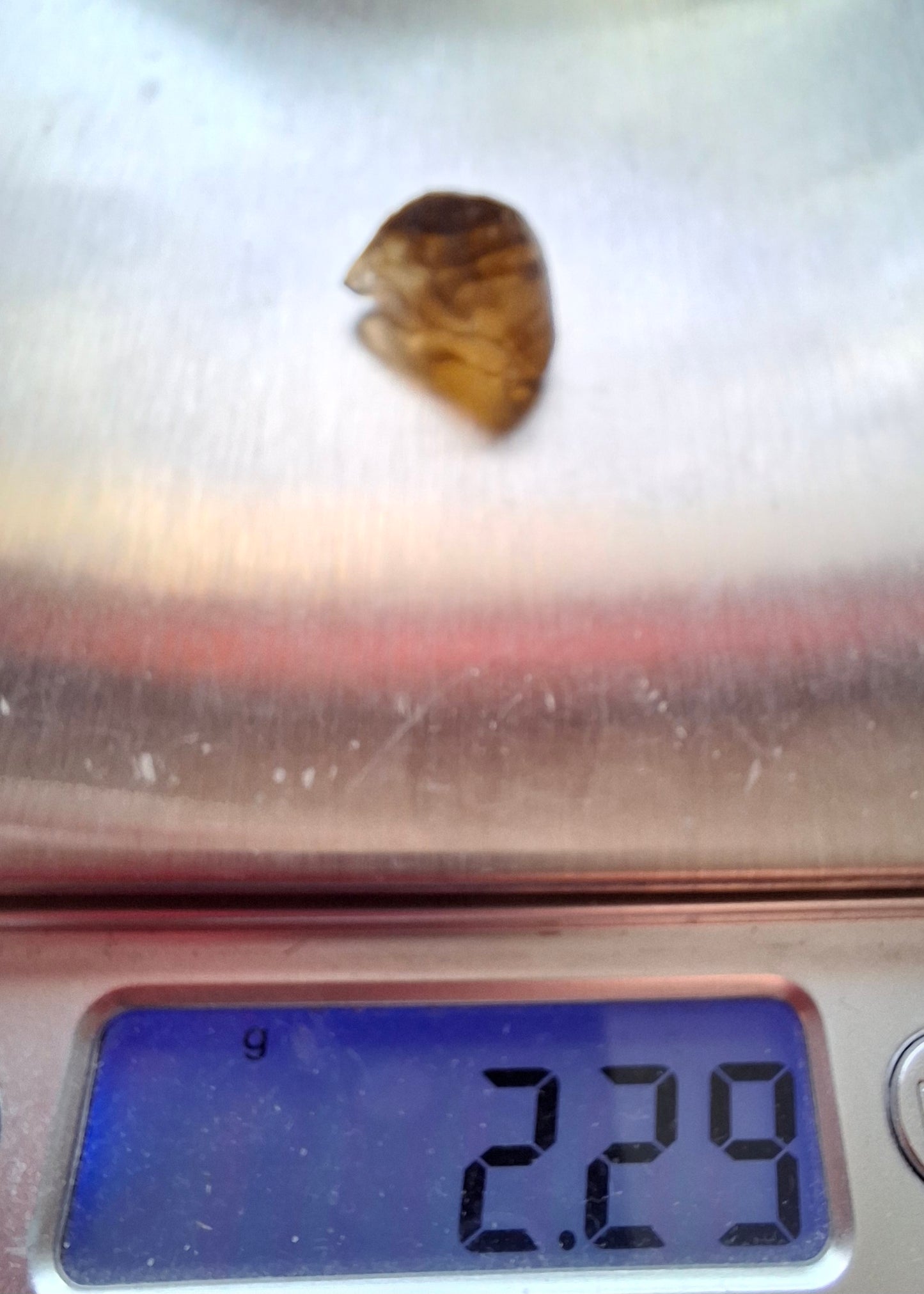 Libyan Desert Glass (darker) Piece, 2.29g, Tektite (Ref: L1359)
