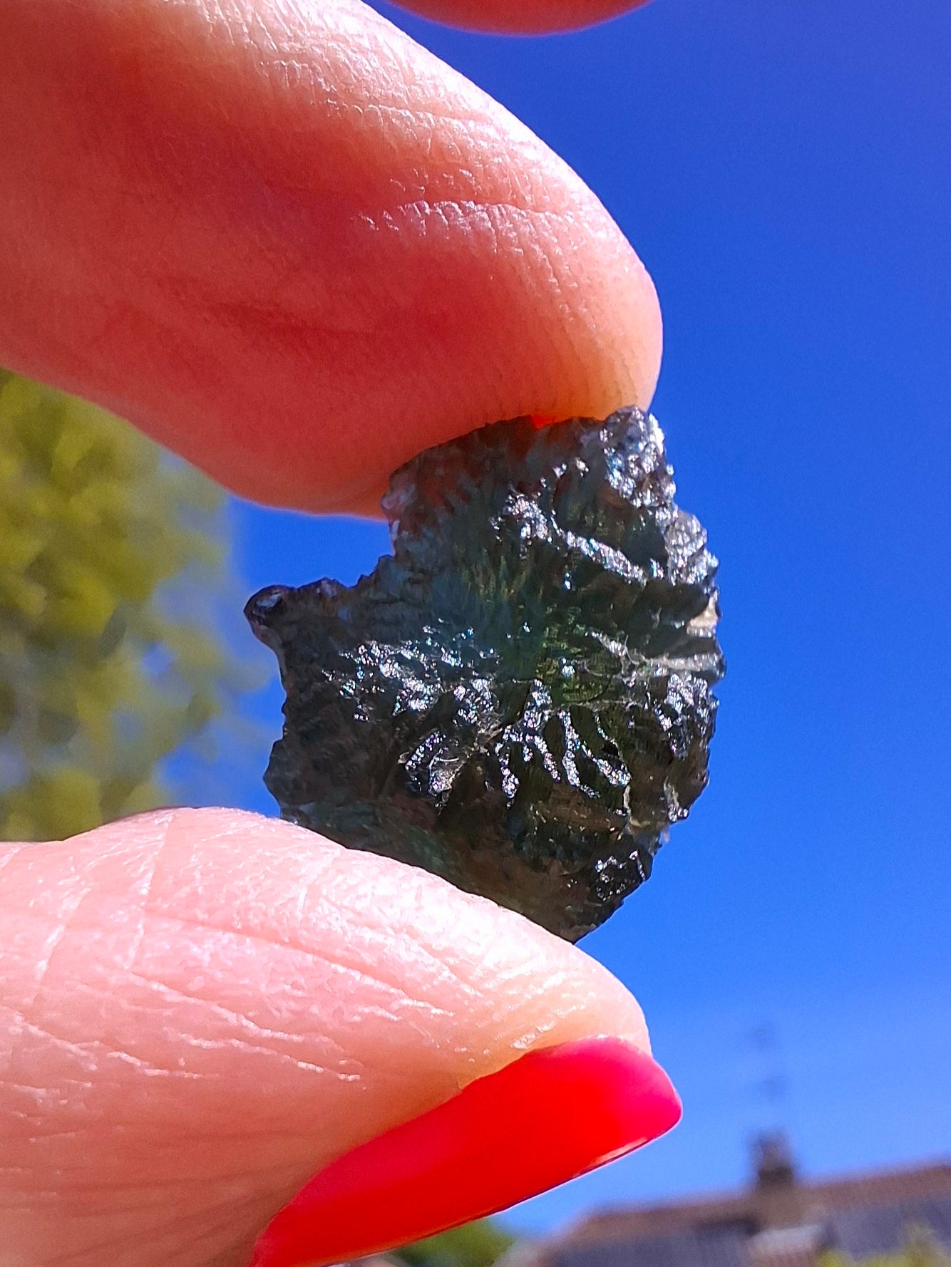 Moldavite Piece, 2.23g, Tektite (Ref: 1401)