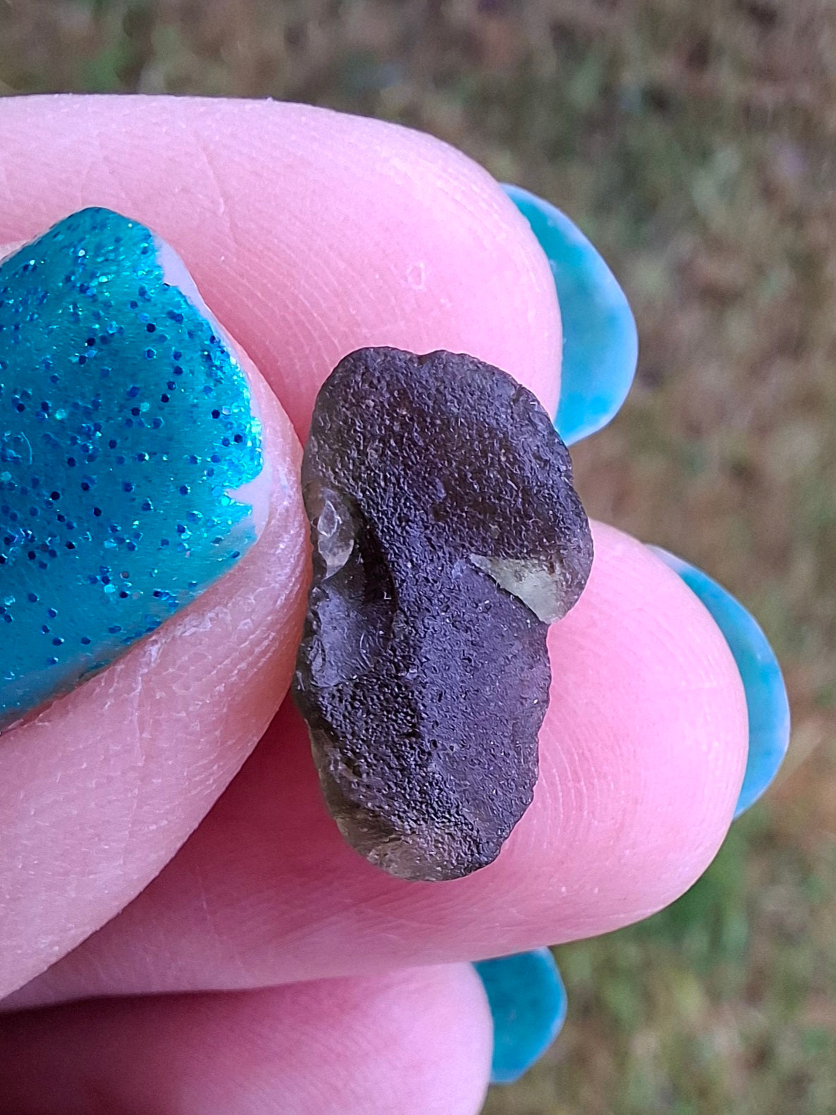Moldavite Piece, 0.93g, Tektite (Ref: 1415)