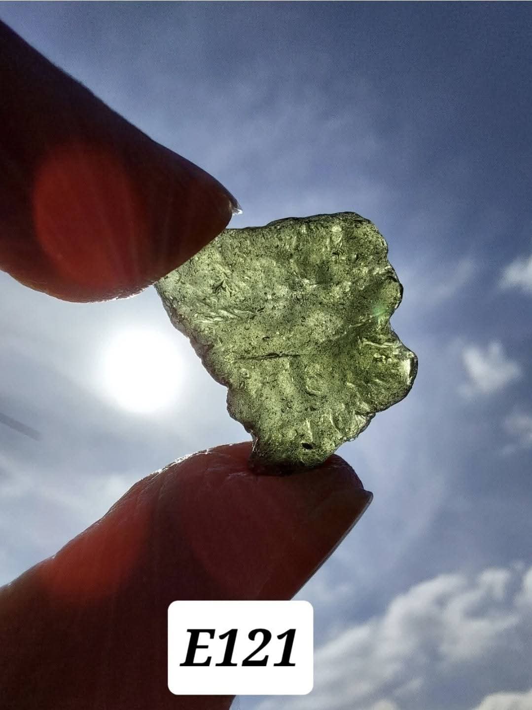 Moldavite Piece, 2.78g, Tektite (Ref: E121)
