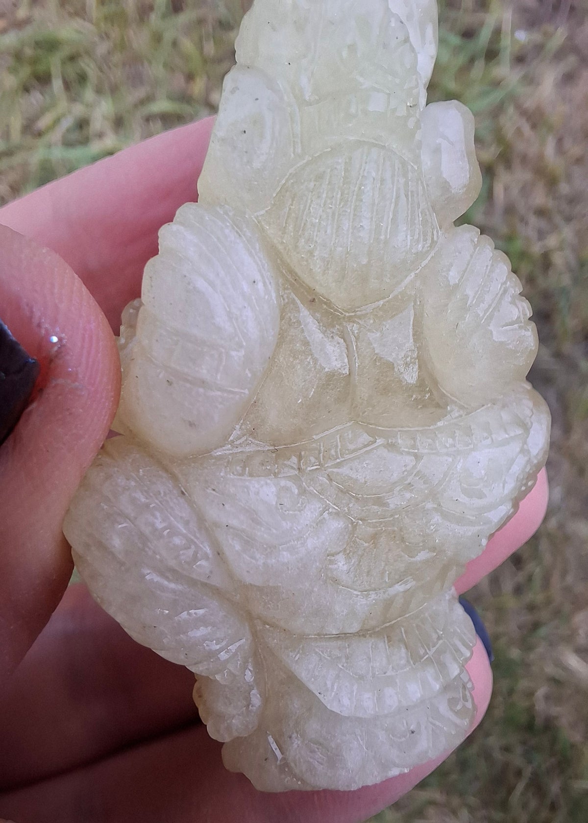 Libyan Desert Glass GANESHA craving, 31.21g, Tektite (Ref: Ganesha2)