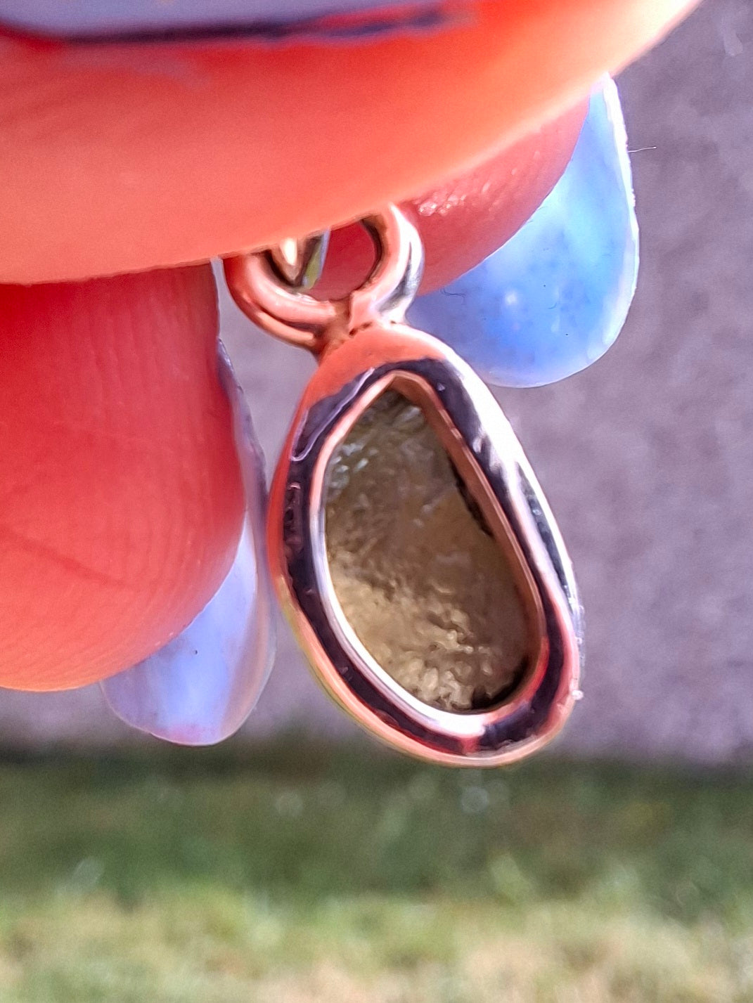 Moldavite Pendant, 925 Silver, Tektite (Ref: P36)