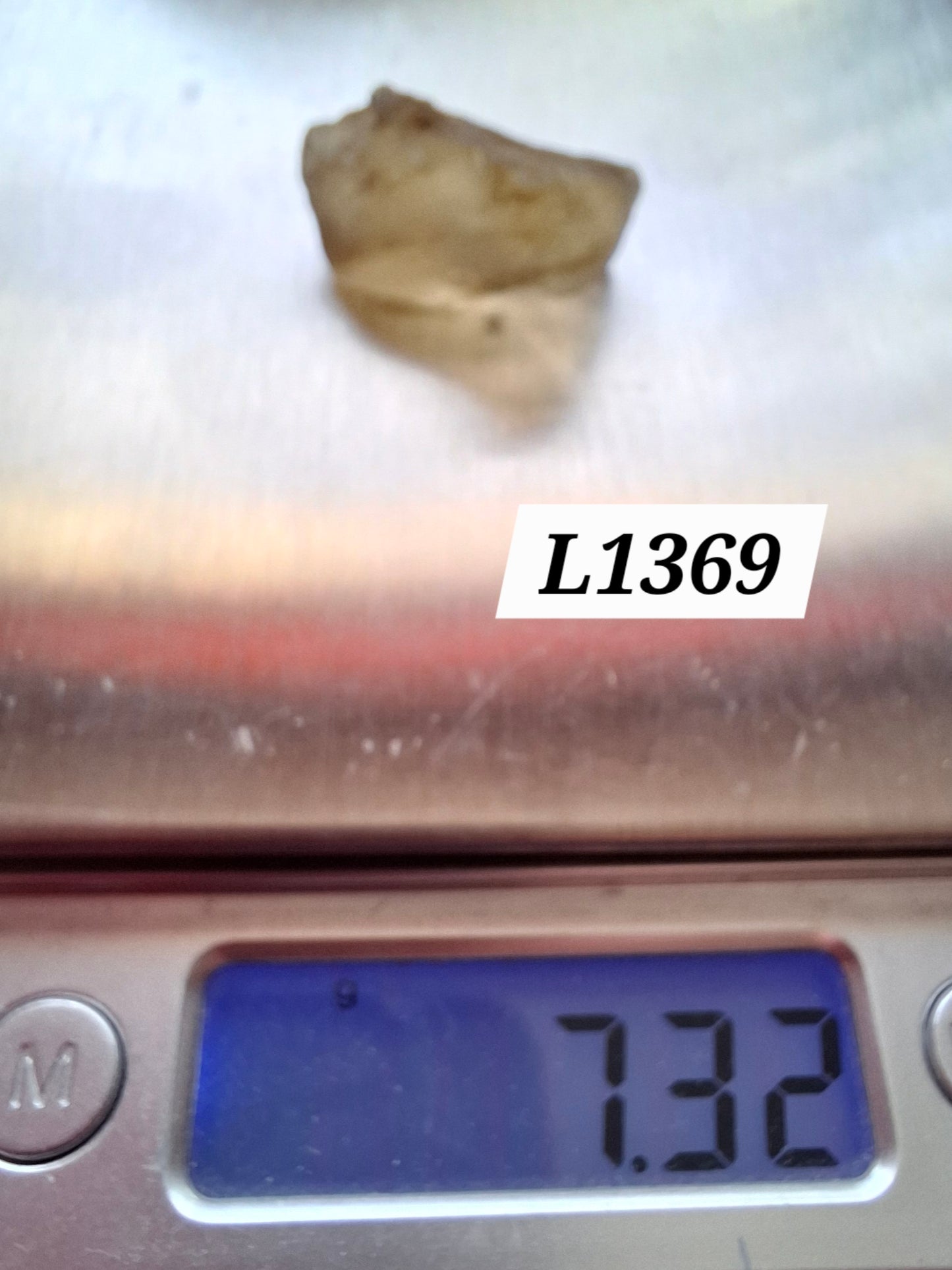 Libyan Desert Glass (darker) Piece, 7.32g, Tektite (Ref: L1369)
