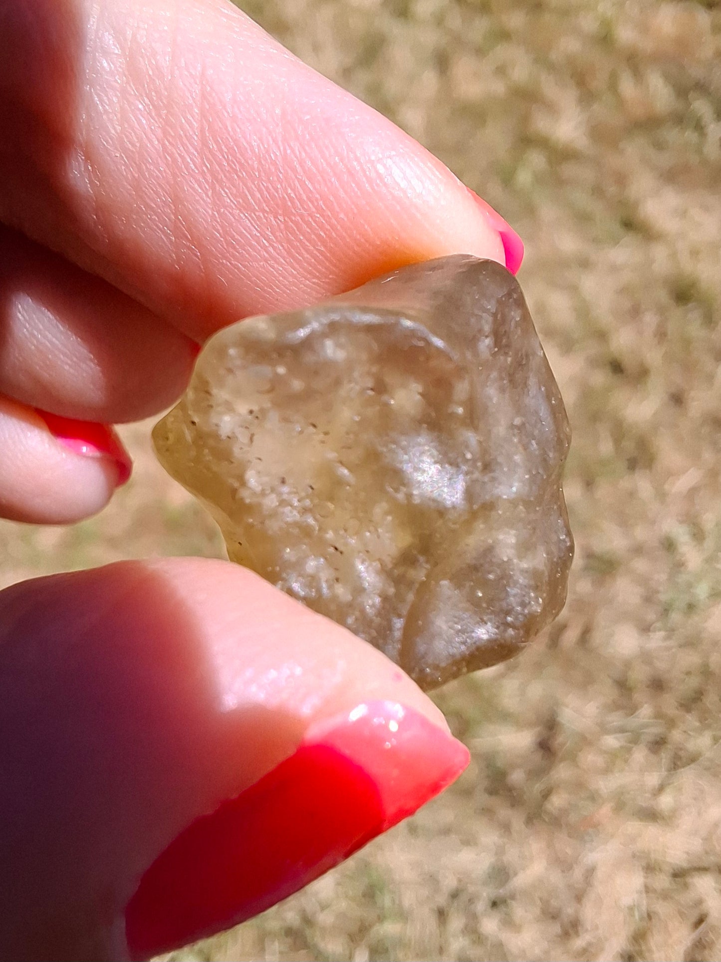 Libyan Desert Glass (darker) Piece, 4.92g, Tektite (Ref: L1364)