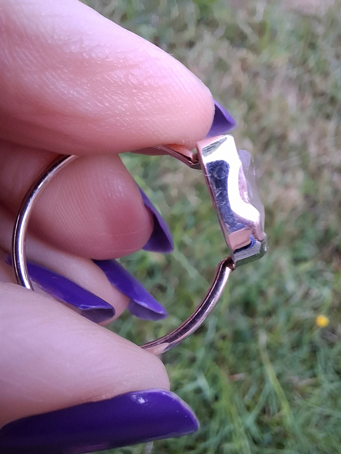 Libyan Desert Glass Ring, size large U, 925 Silver, Tektite (Ref: LR53)