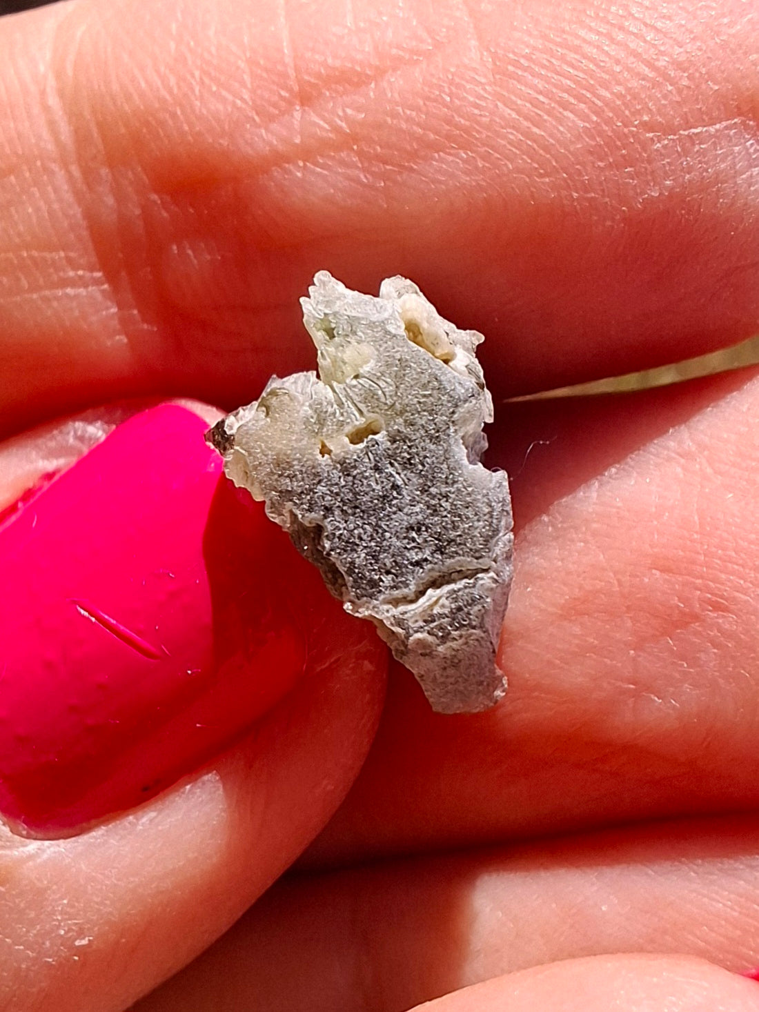 Moldavite Piece, SNOWFLAKE, FROSTED, BRUSNA, 1.05g, Tektite (Ref: 1490)