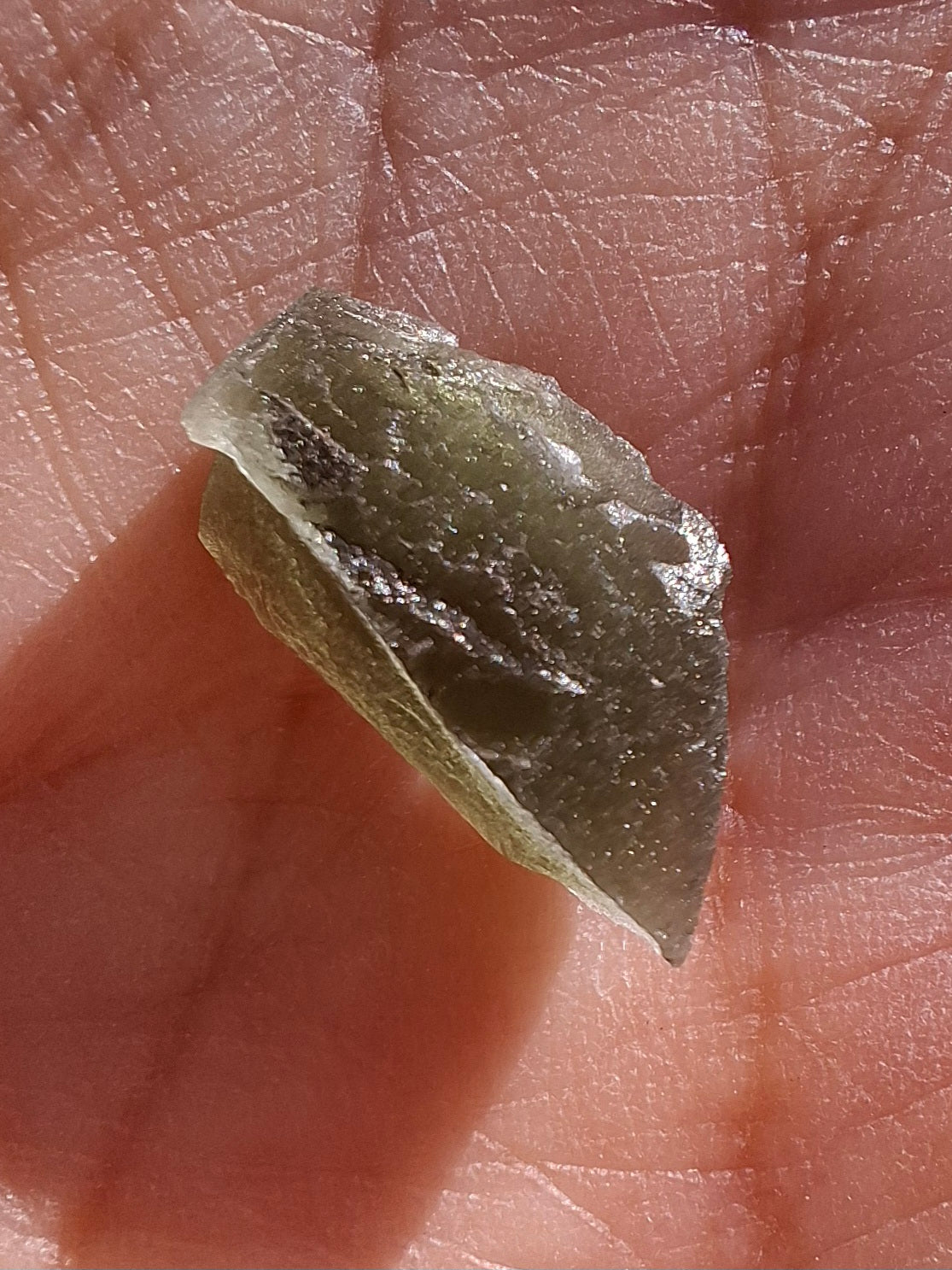 Moldavite Piece, 0.79g, Tektite (Ref: 1441)