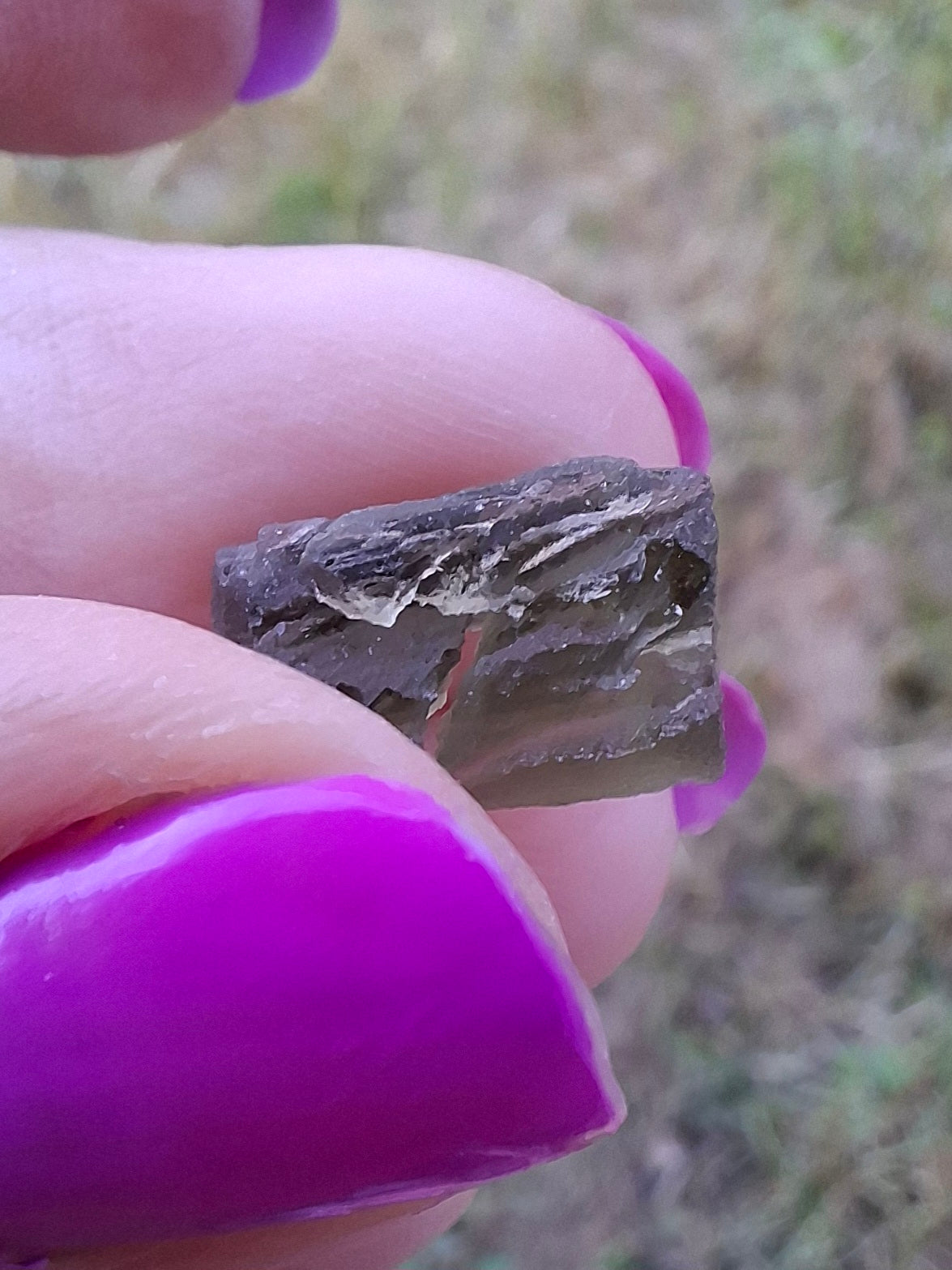 Moldavite Piece, 1.00g, Tektite (Ref: 1442)