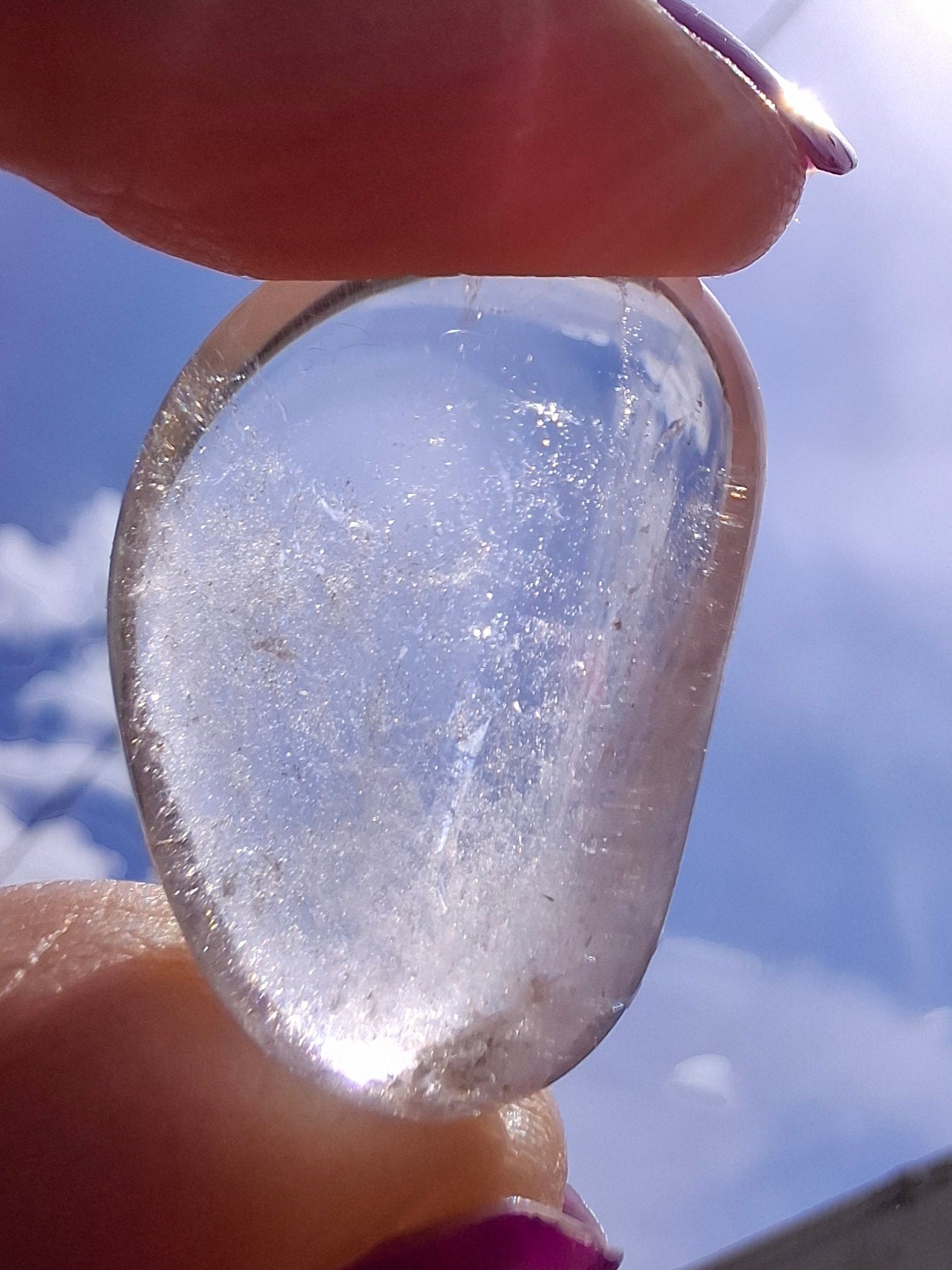 Clear Quartz, Tumble Stone, Crystal (Ref: T25)
