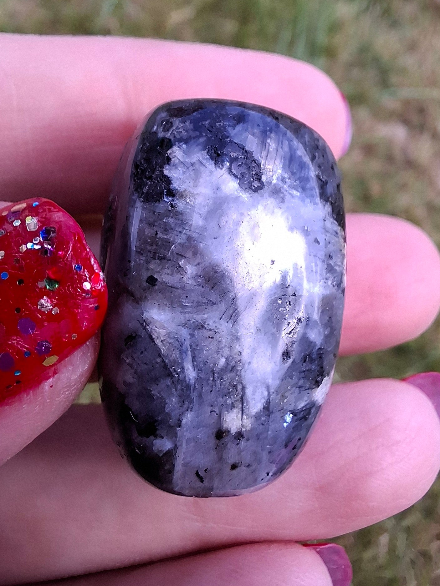 Larvikite, Tumble Stone, Crystal (Ref: T124)