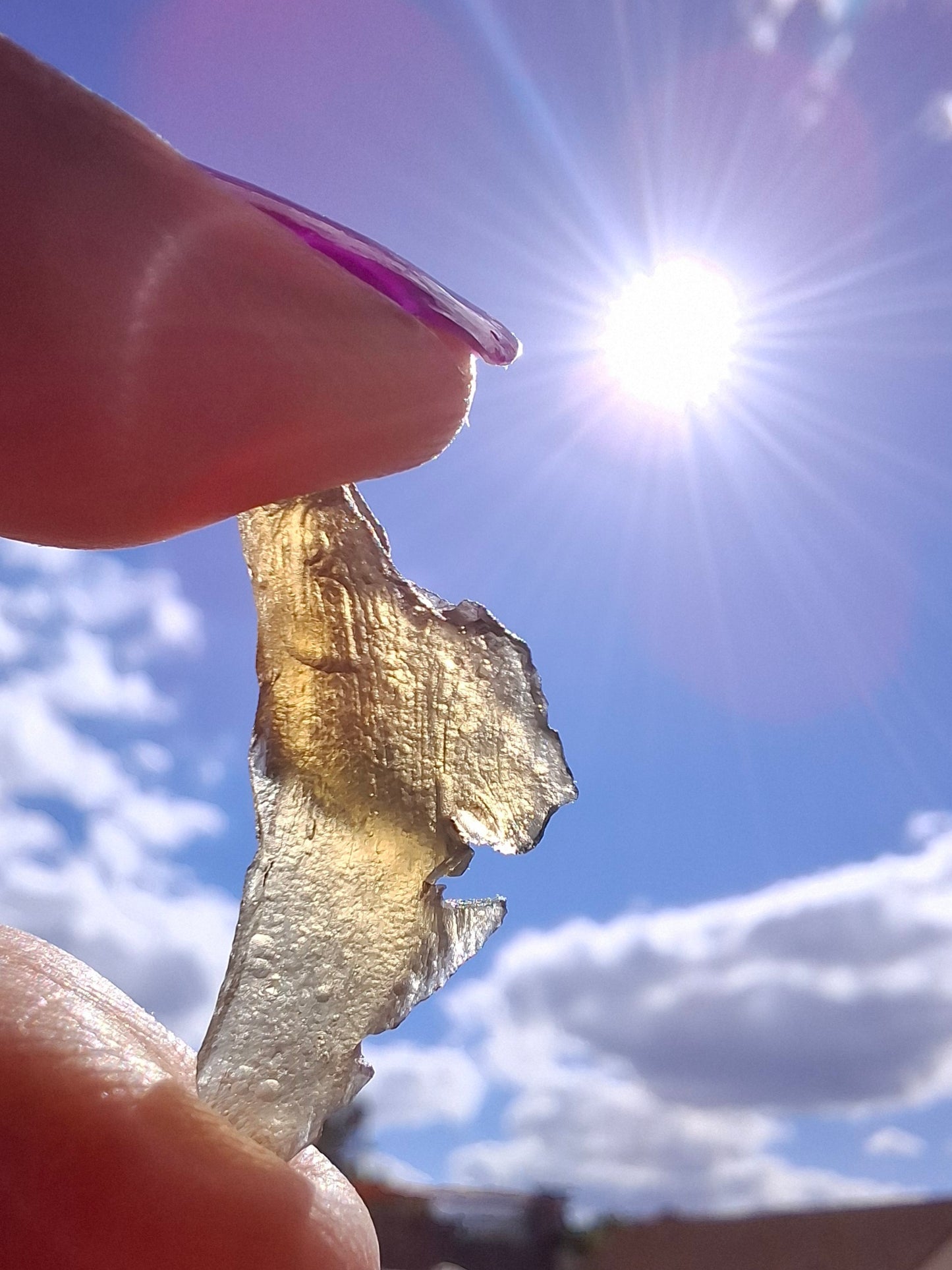 Moldavite Piece, 1.08g, Tektite (Ref: 1429)