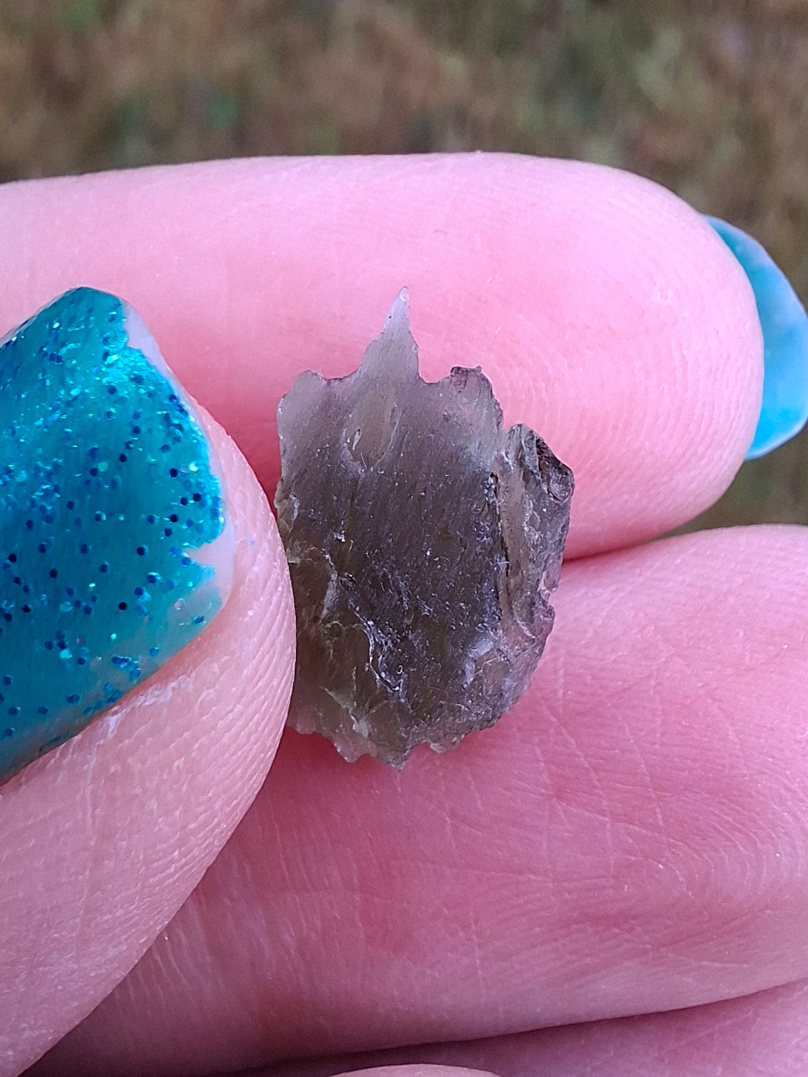 Moldavite Piece, 0.74g, Tektite (Ref: 1417)