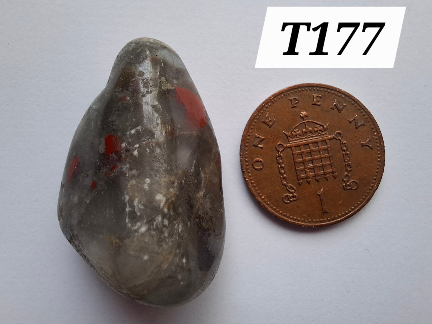 African Blood Stone, Tumble Stone, Crystal (Ref: T177)