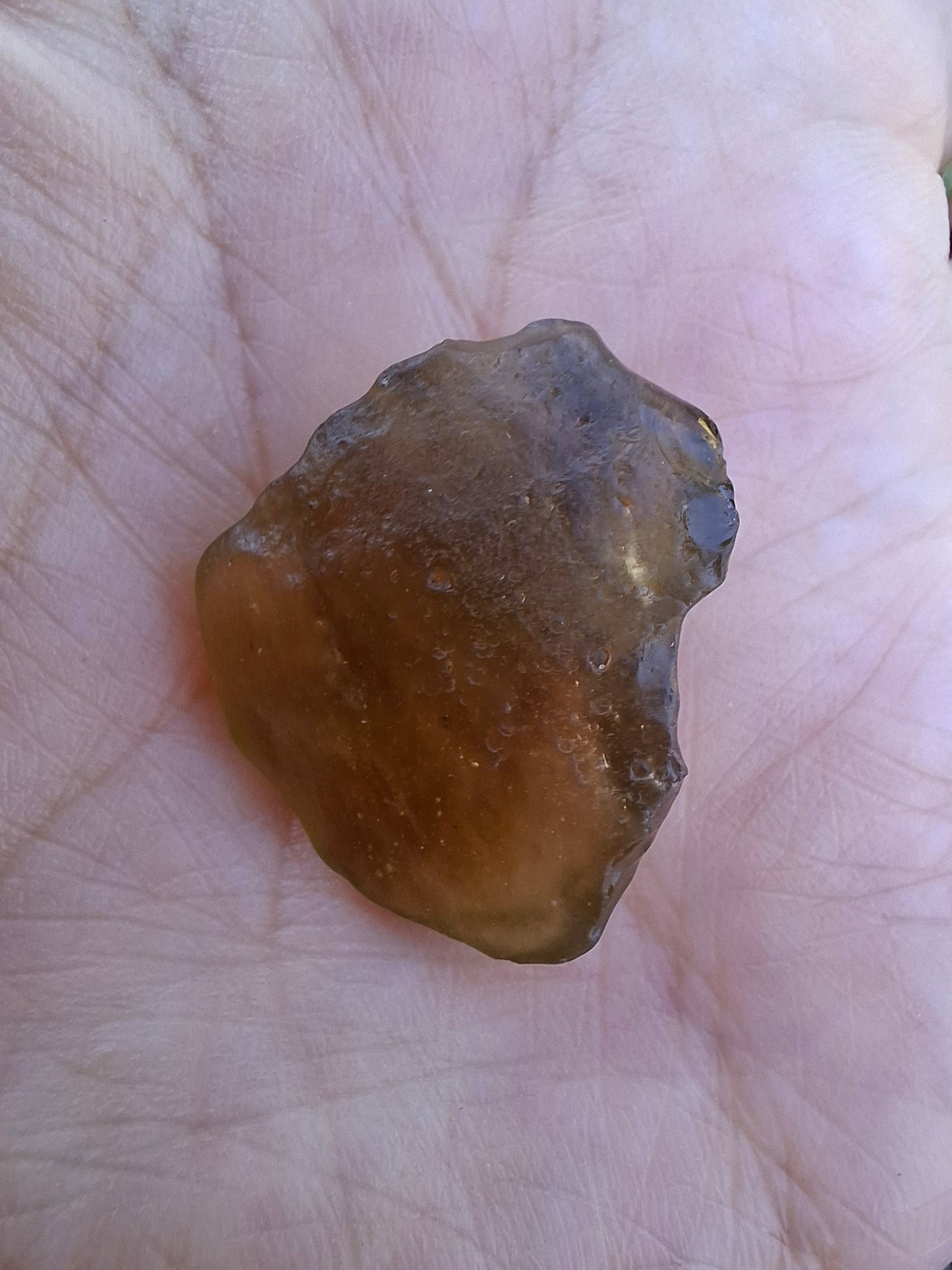 Libyan Desert Glass (darker) Piece, 4.84g, Tektite (Ref: L1360)