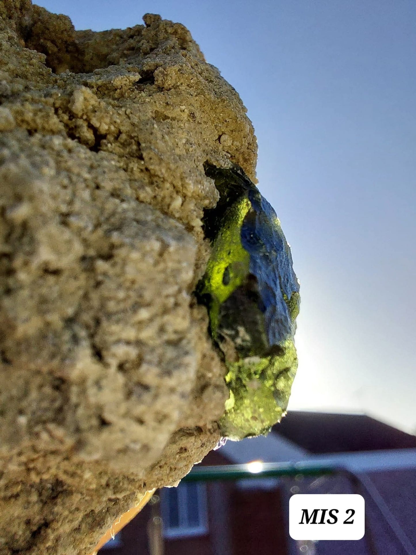 Moldavite In-Situ (in matrix), Besednice, Est 3.5-4g, Tektite (Ref: MIS2)